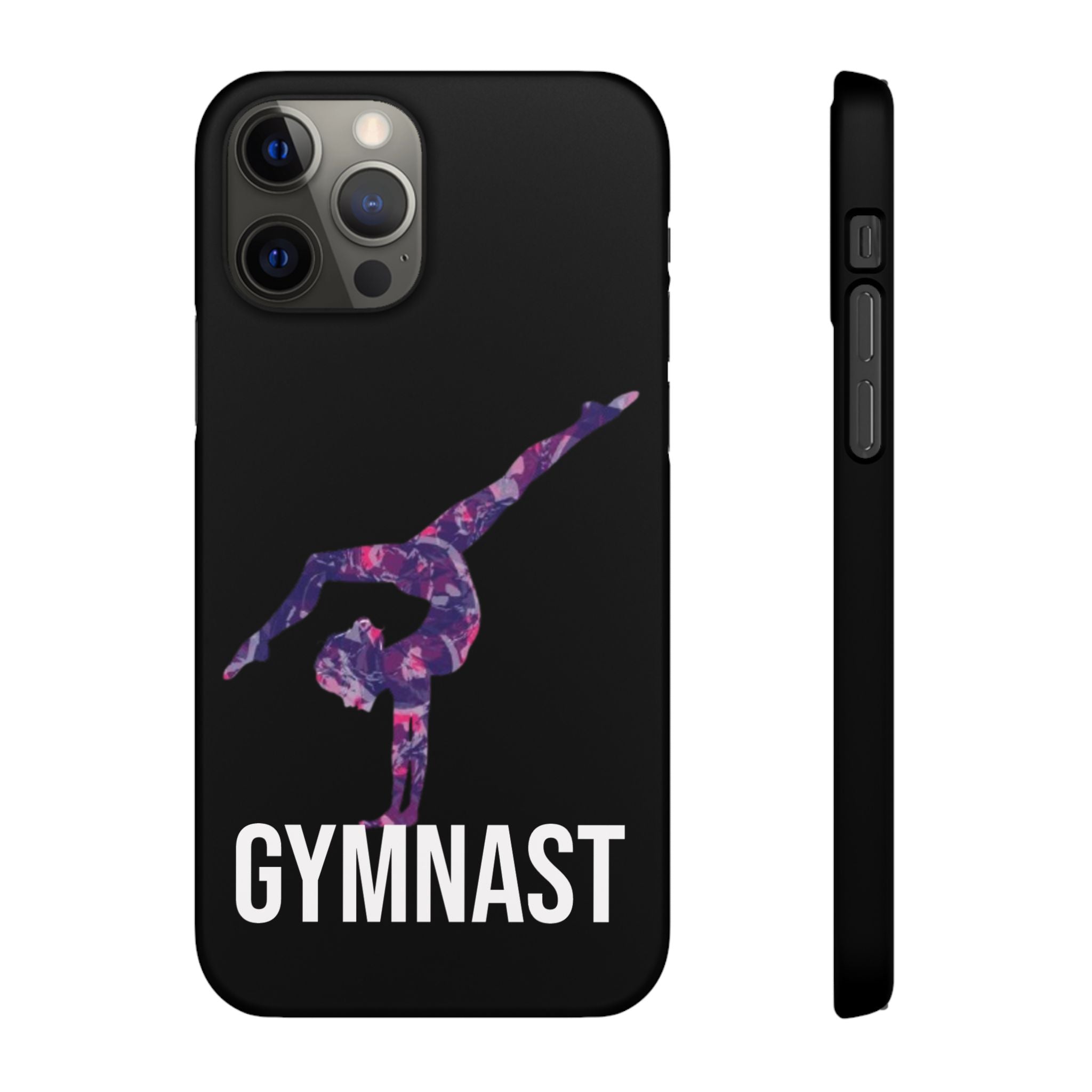 Gymnast Phone Case — Purple Galaxy Gymnastics Snap Case