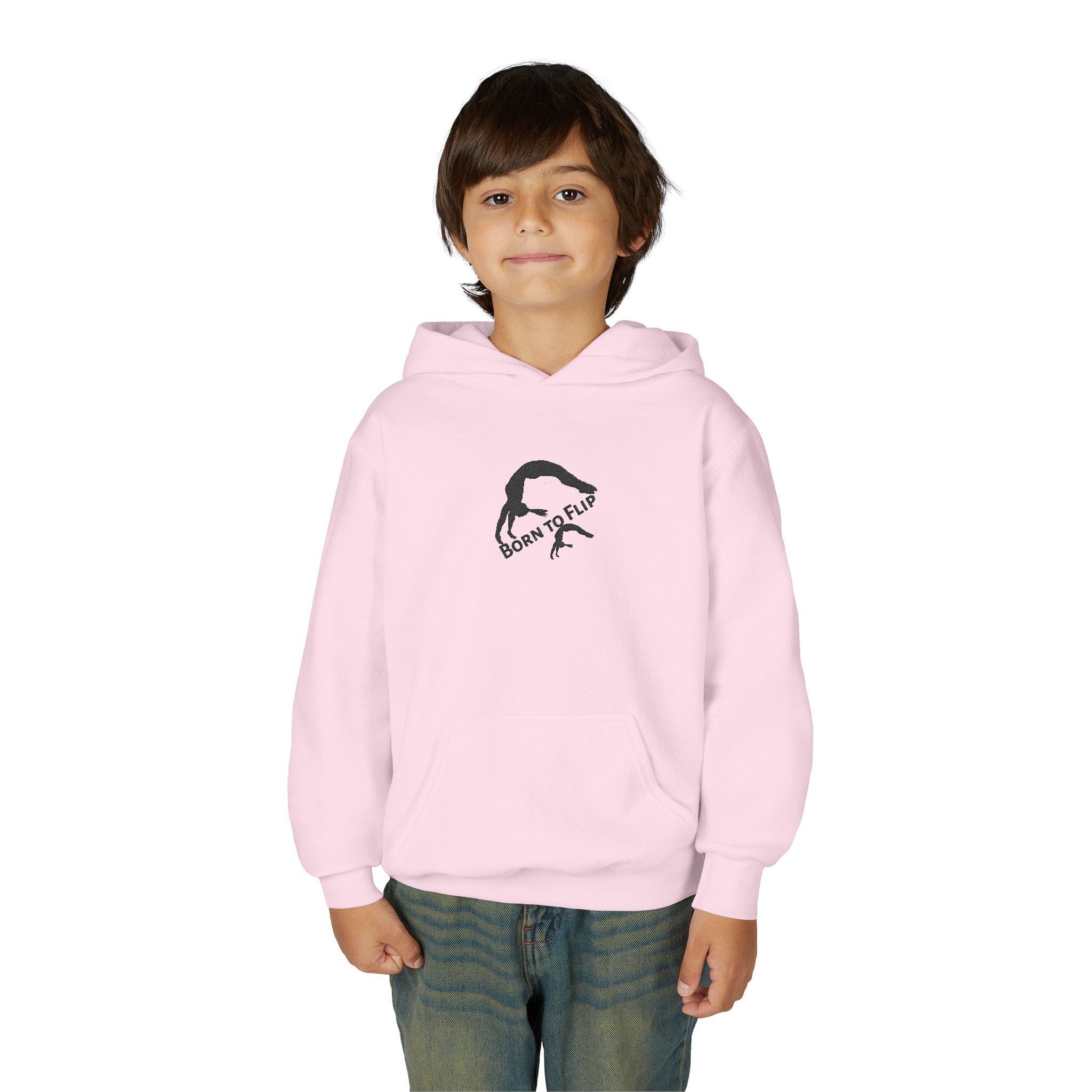 Kids Born to Flip Hoodie – Stylish Youth Gym Sweatshirt (Kids)