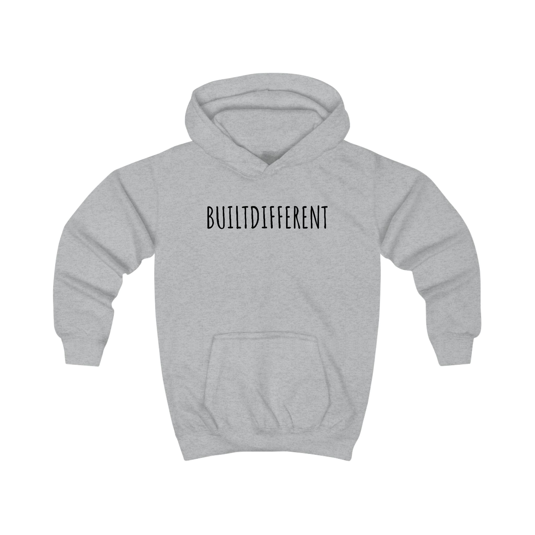 BuiltDifferent Kids Hoodie — Gymnast Silhouette Kids Sweatshirt