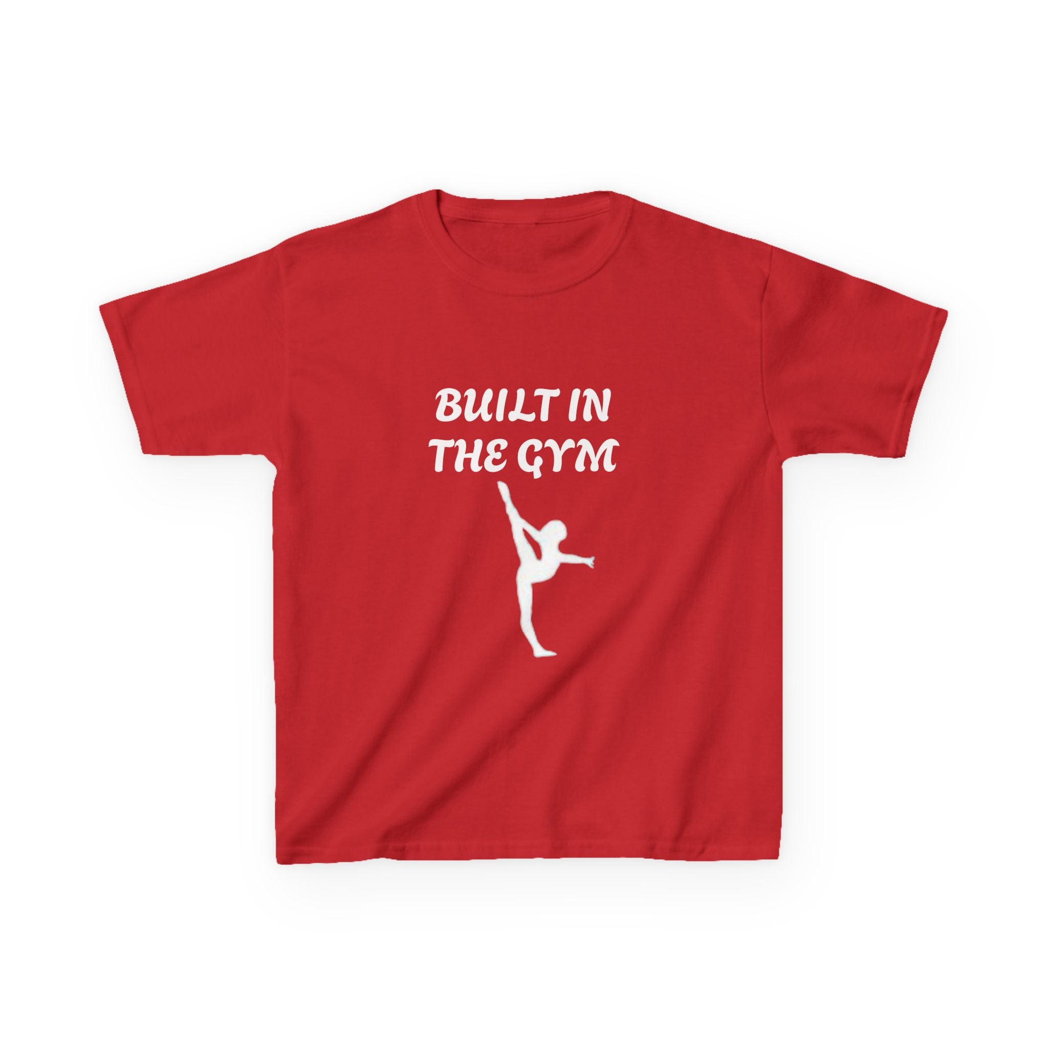 Kids Tee — "Built in the Gym" Gymnastics Shirt