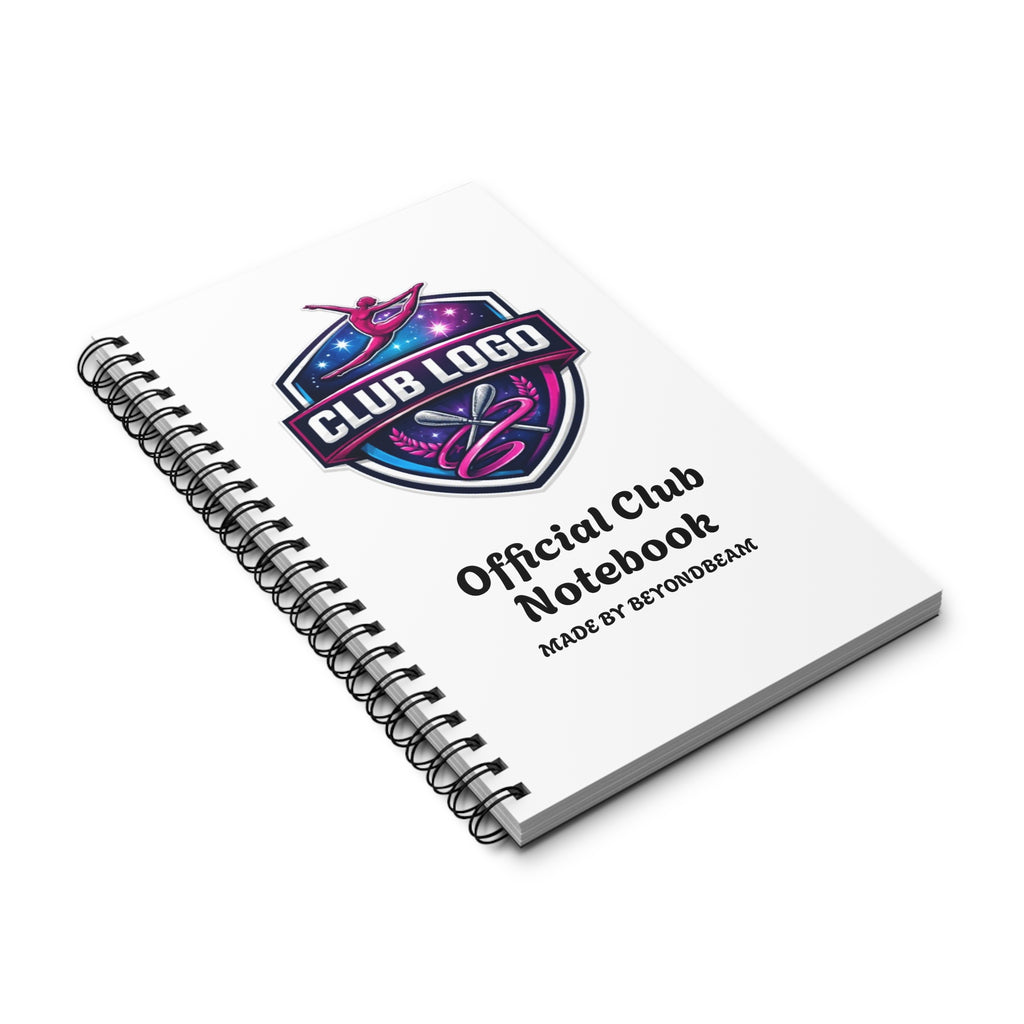 Personalised Club Logo Spiral Notebook — Official Club Notebook