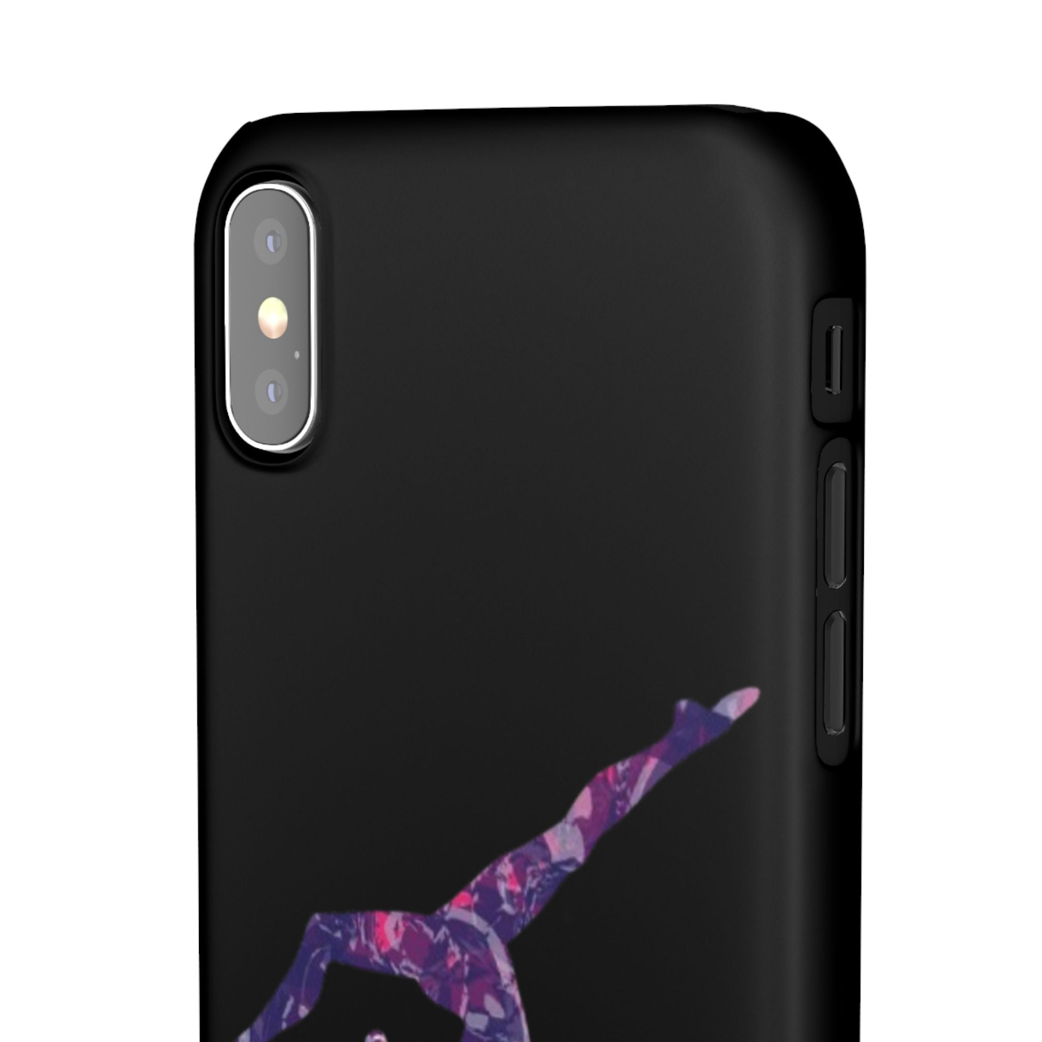 Gymnast Phone Case — Purple Galaxy Gymnastics Snap Case