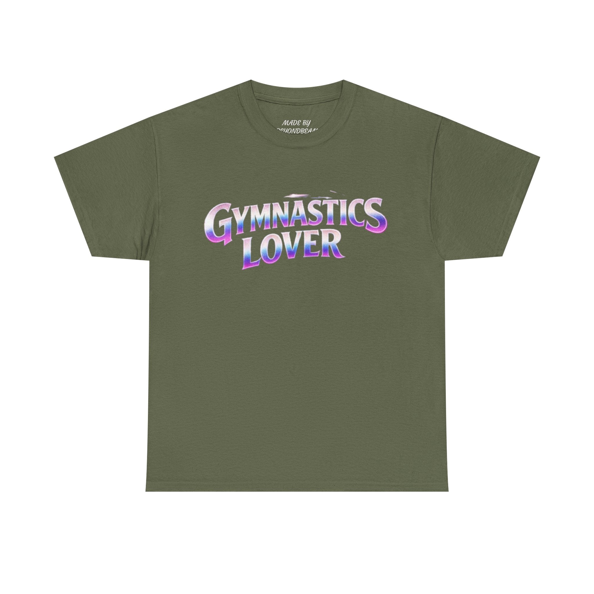 Adults Gymnastics Lover Tee — Retro Iridescent Graphic T-Shirt for Gymnastics Fans