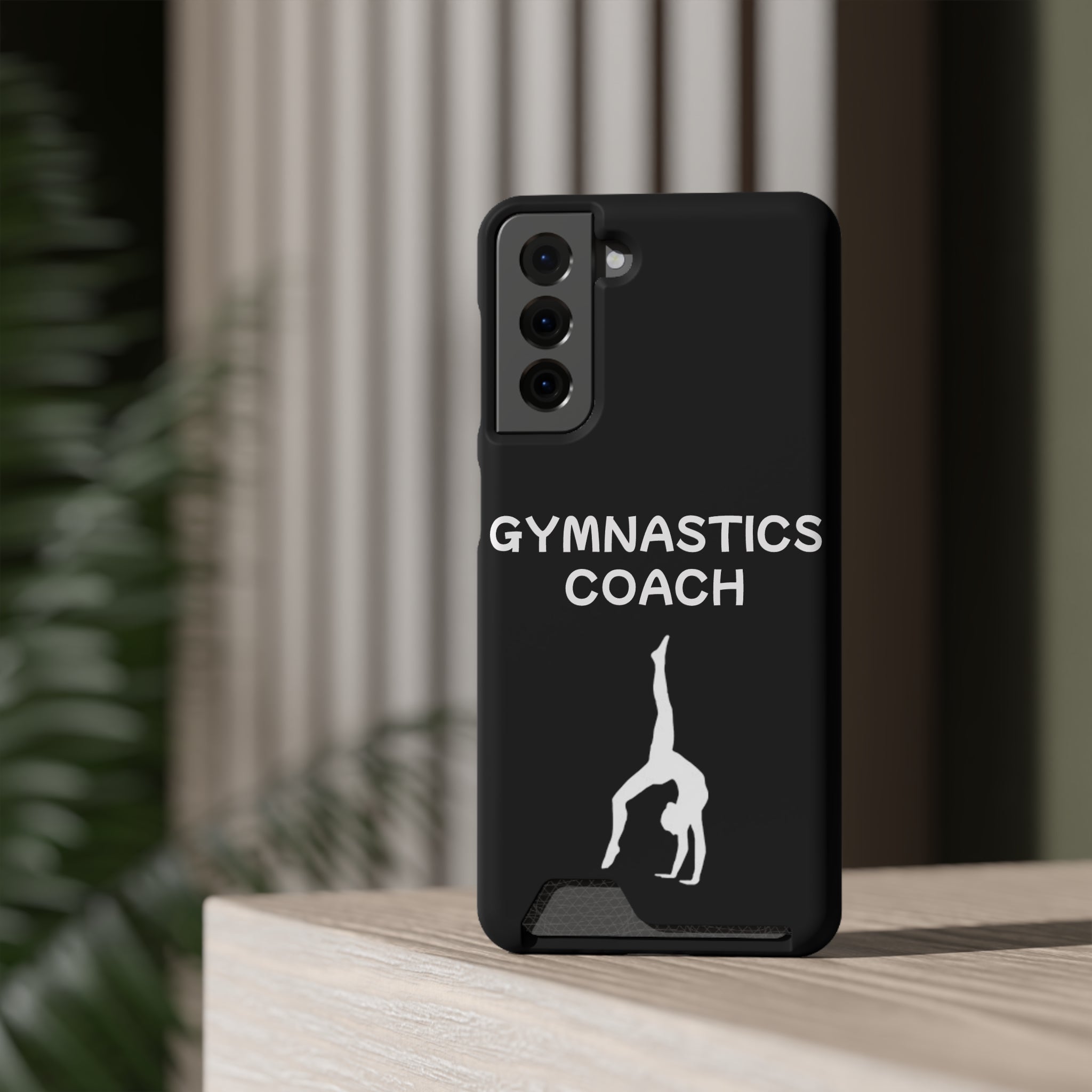 Gymnastics Coach Phone Case With Card Holder