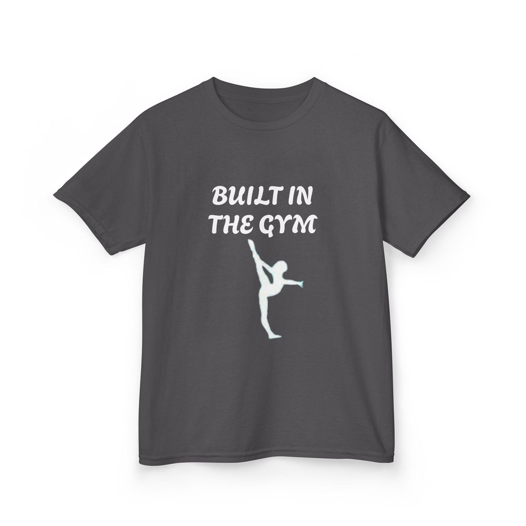 Kids Tee — "Built in the Gym" Gymnastics Shirt
