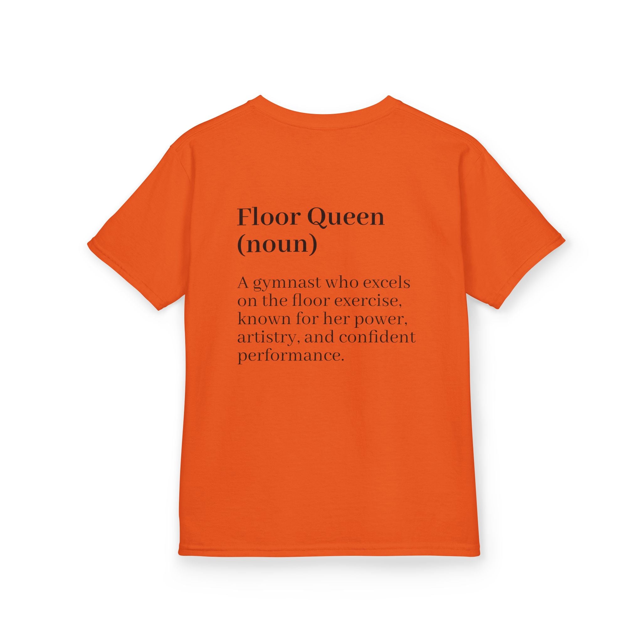 Custom Kids Tee — "Floor Queen" Gymnast Definition Shirt (Custom Name)