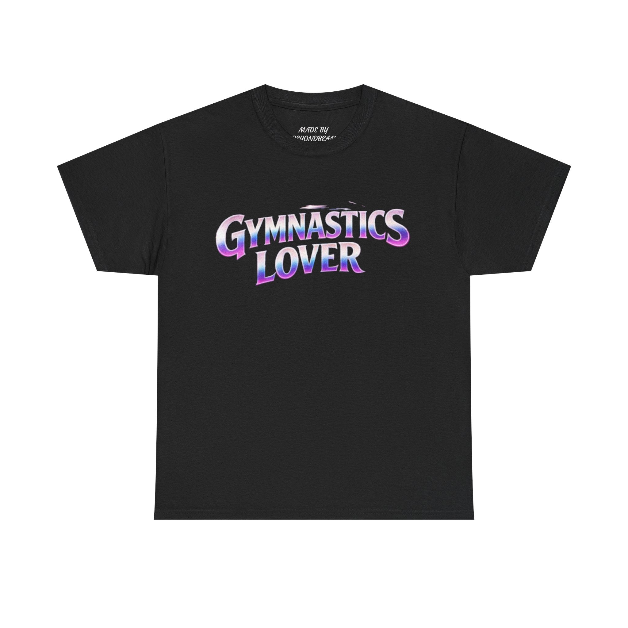 Adults Gymnastics Lover Tee — Retro Iridescent Graphic T-Shirt for Gymnastics Fans