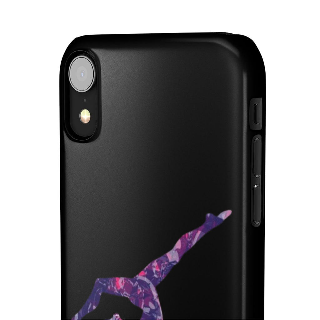Gymnast Phone Case — Purple Galaxy Gymnastics Snap Case