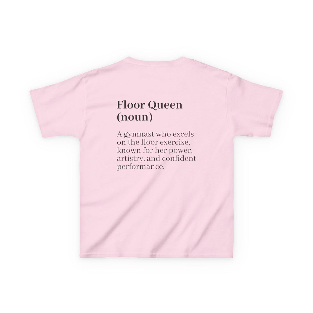 Custom Kids Tee — "Floor Queen" Gymnast Definition Shirt (Custom Name)