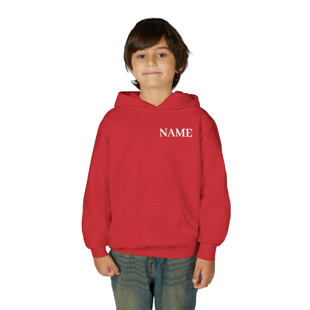 Gymnast Definition Youth Hoodie — Personalized 'NAME' Back-Print Sweatshirt
