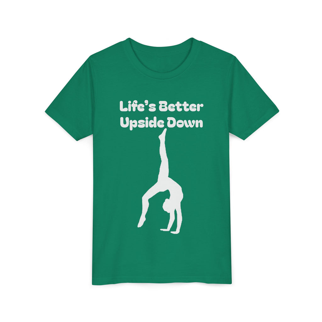 Youth Short Sleeve Tee - Life’s Better Upside Down (Kids)
