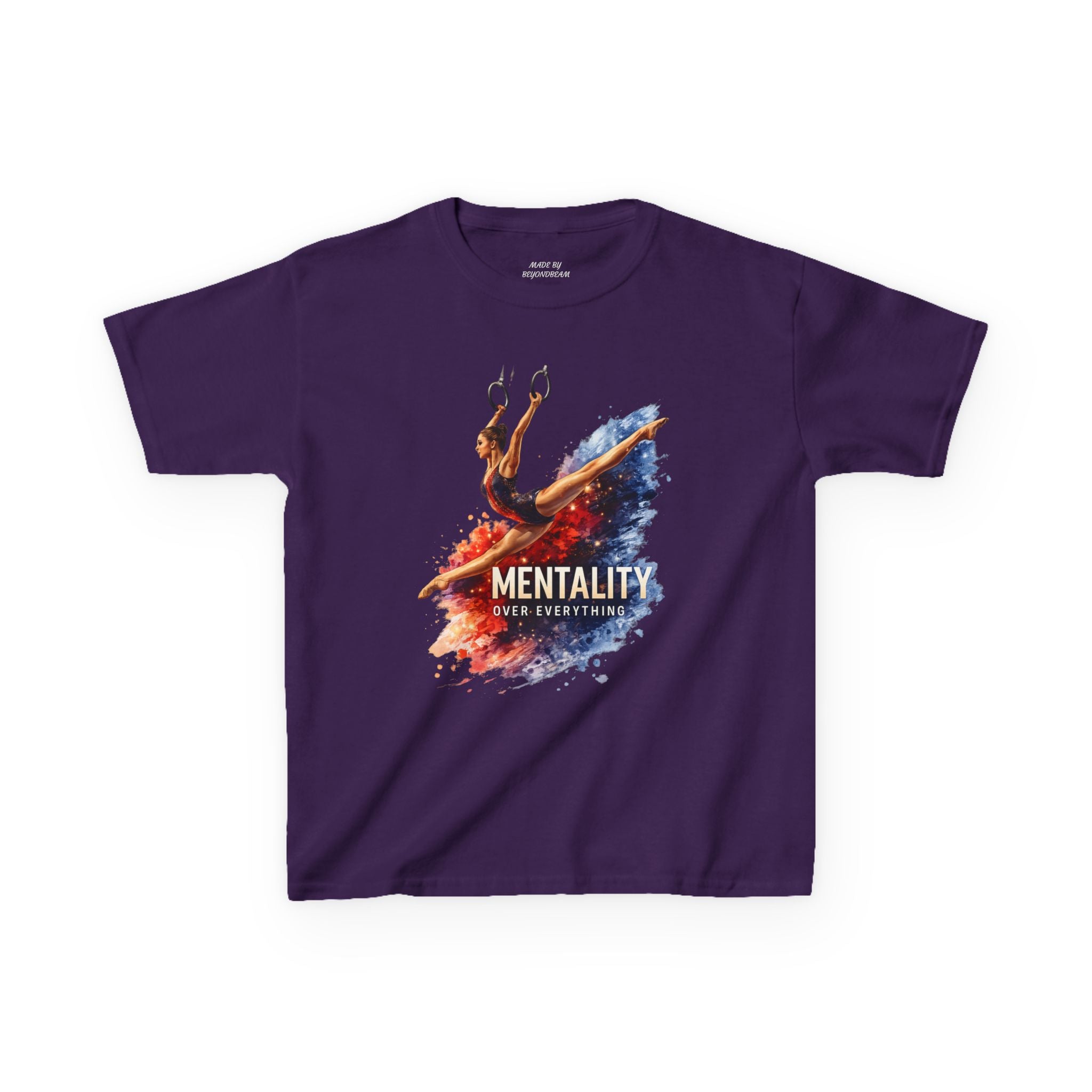 Kids Gymnastics T‑Shirt — 'Mentality: Gymnastics' Colorful Athlete Design