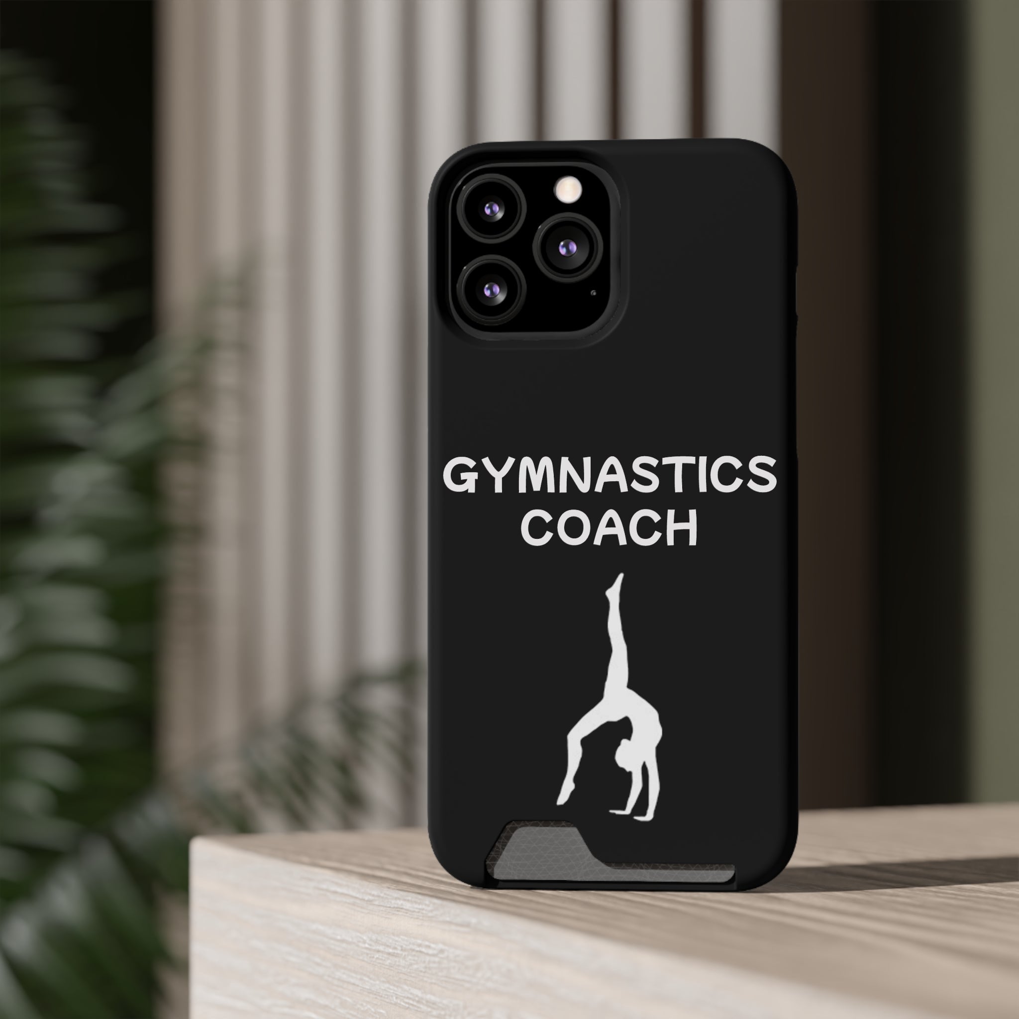 Gymnastics Coach Phone Case With Card Holder