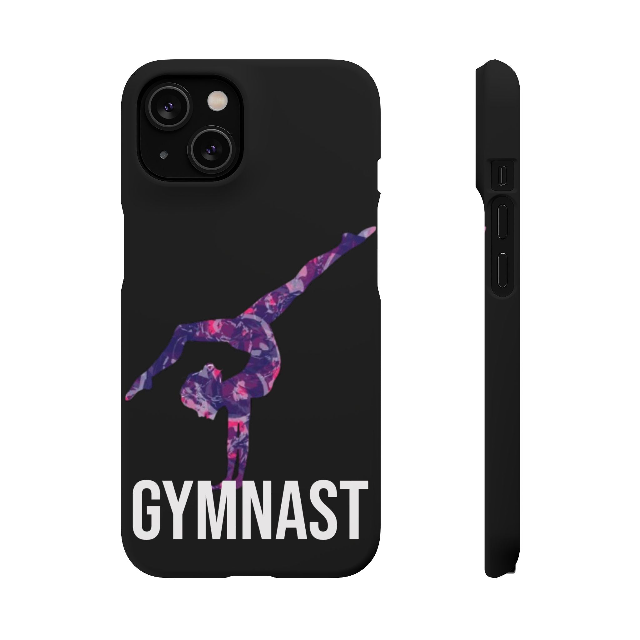 Gymnast Phone Case — Purple Galaxy Gymnastics Snap Case