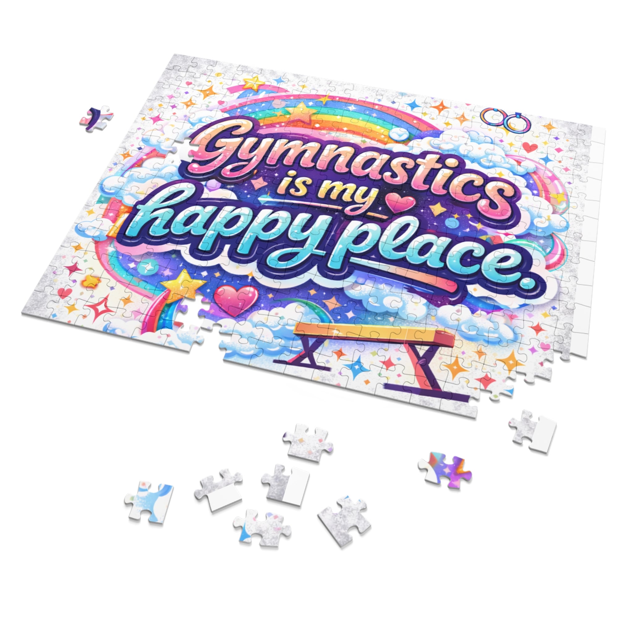 Gymnastics Is My Happy Place Jigsaw Puzzle (with Tin)