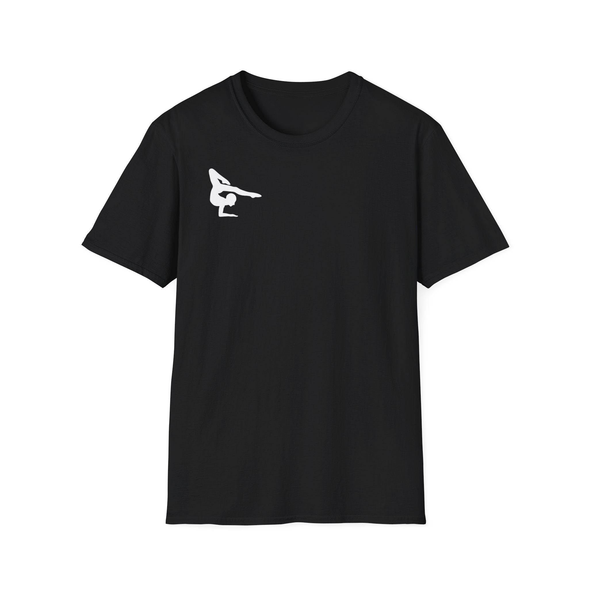 Relentless Gymnastics T-Shirt — Back Silhouette Athletic Tee (Adults)