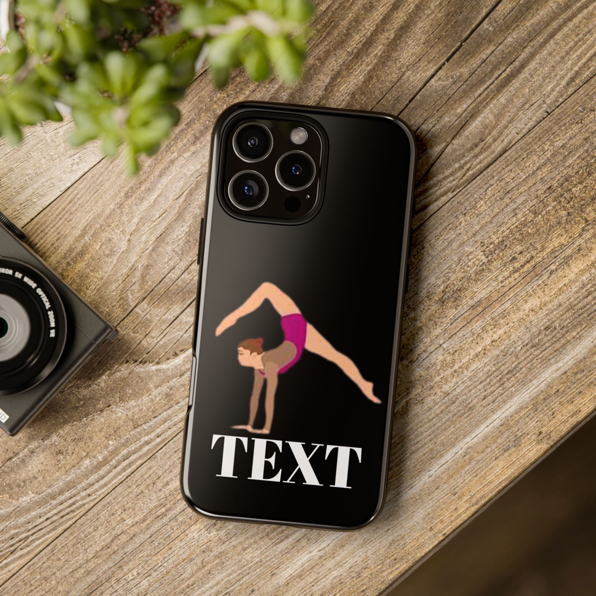 Gymnast Phone Case — Personalized TEXT Design