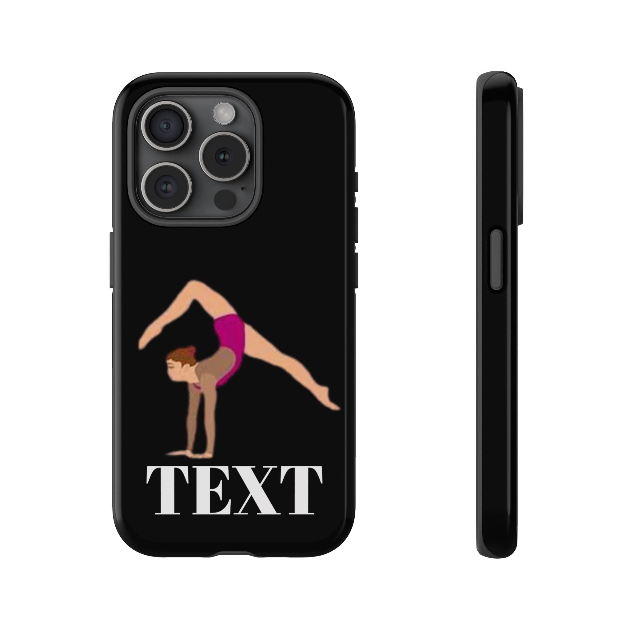 Gymnast Phone Case — Personalized TEXT Design