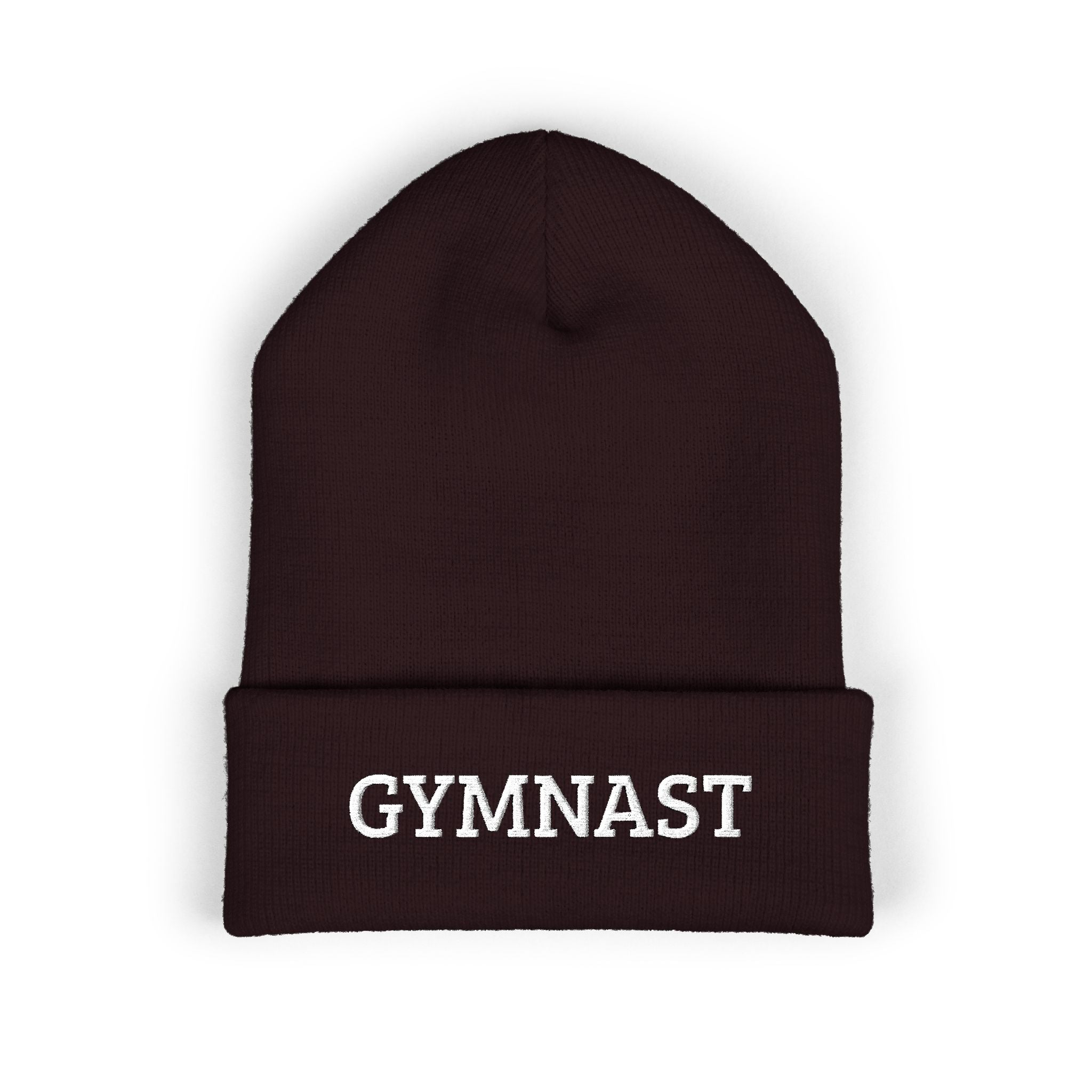 Gymnast Embroidered Cuffed Beanie