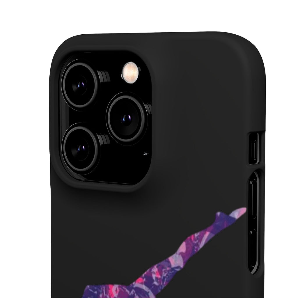 Gymnast Phone Case — Purple Galaxy Gymnastics Snap Case