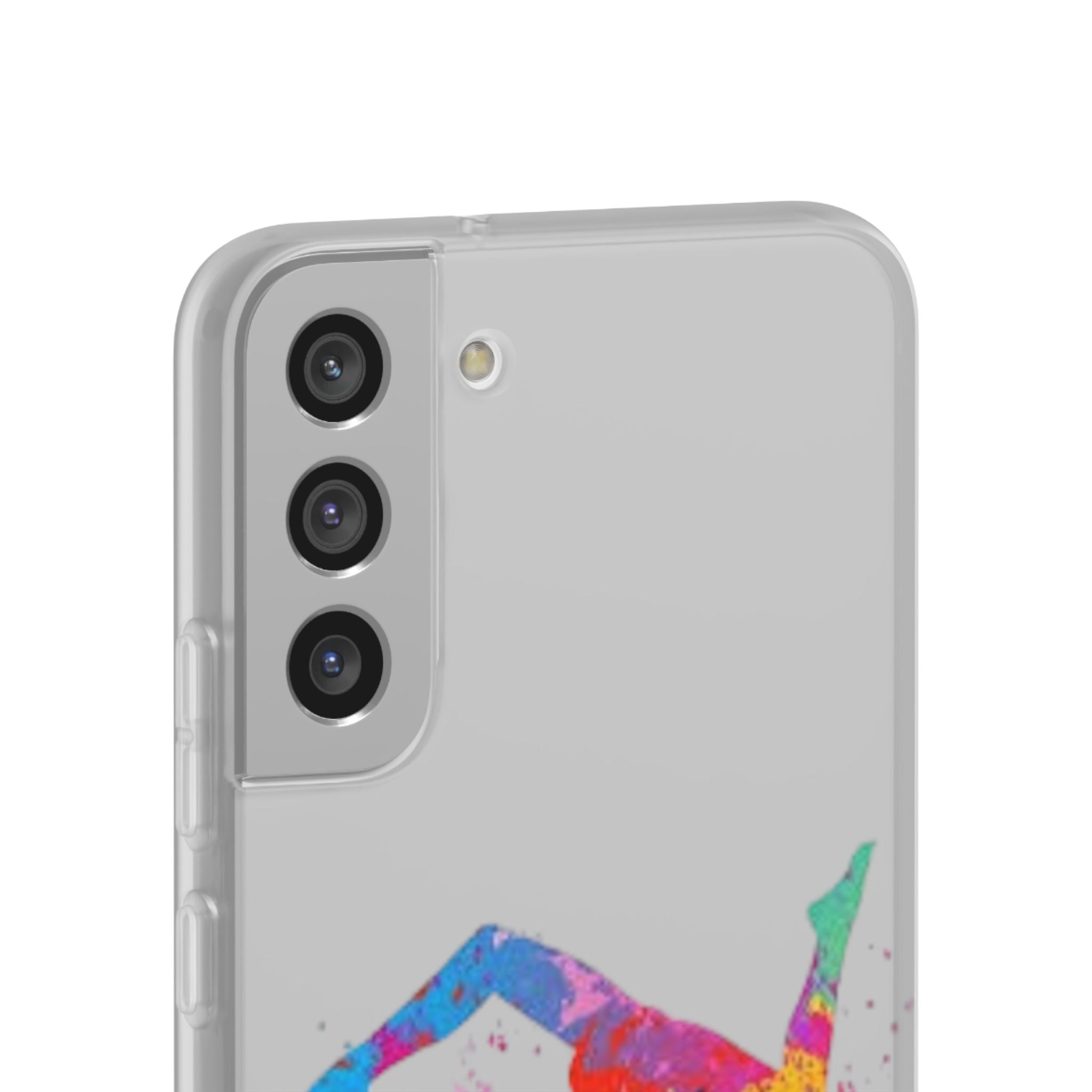 Gymnast Silhouette Phone Case – Colorful Acrobat Watercolor iPhone Cover