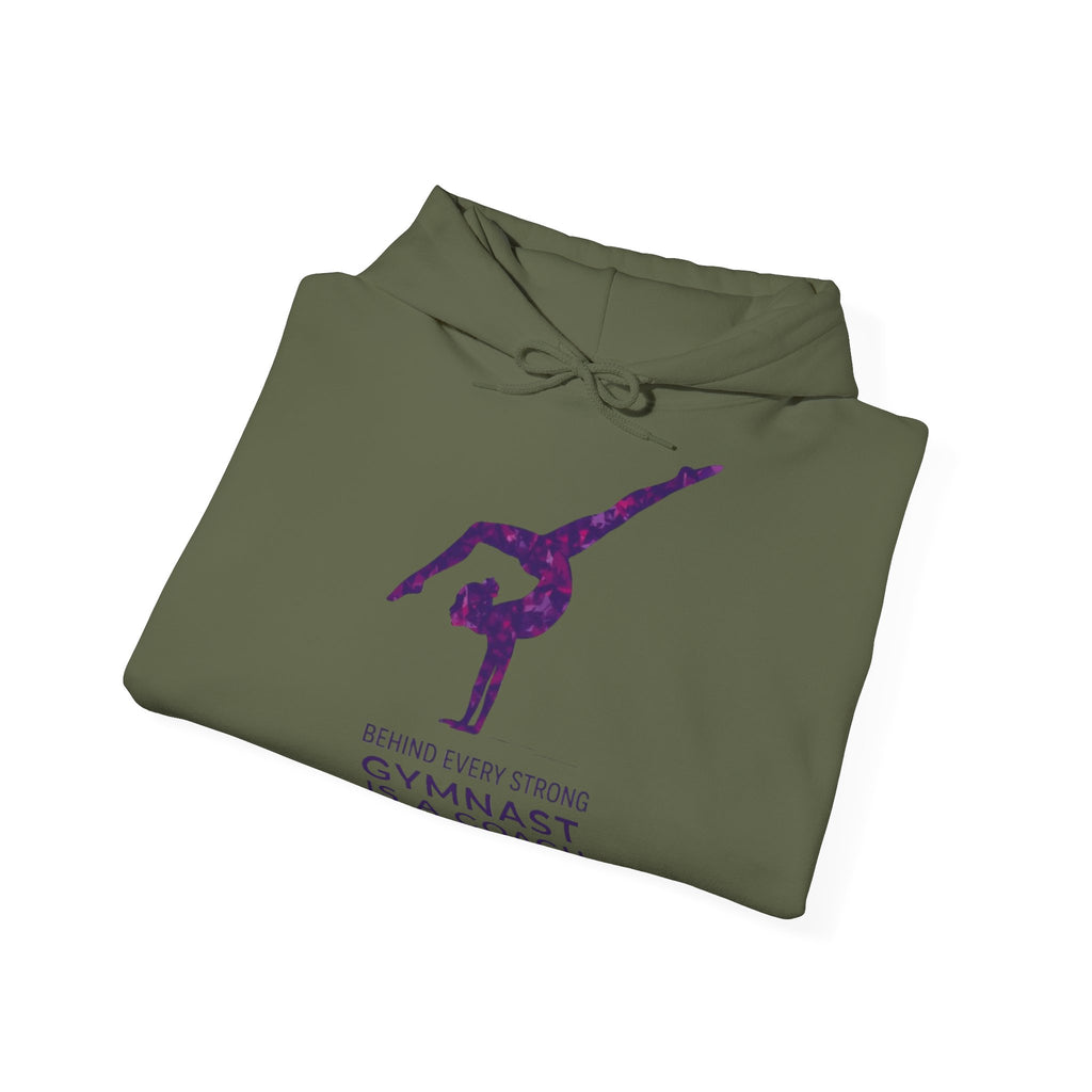 Behind every strong gymnast is a coach who believed first - Gymnast Coach Hoodie (Adults)