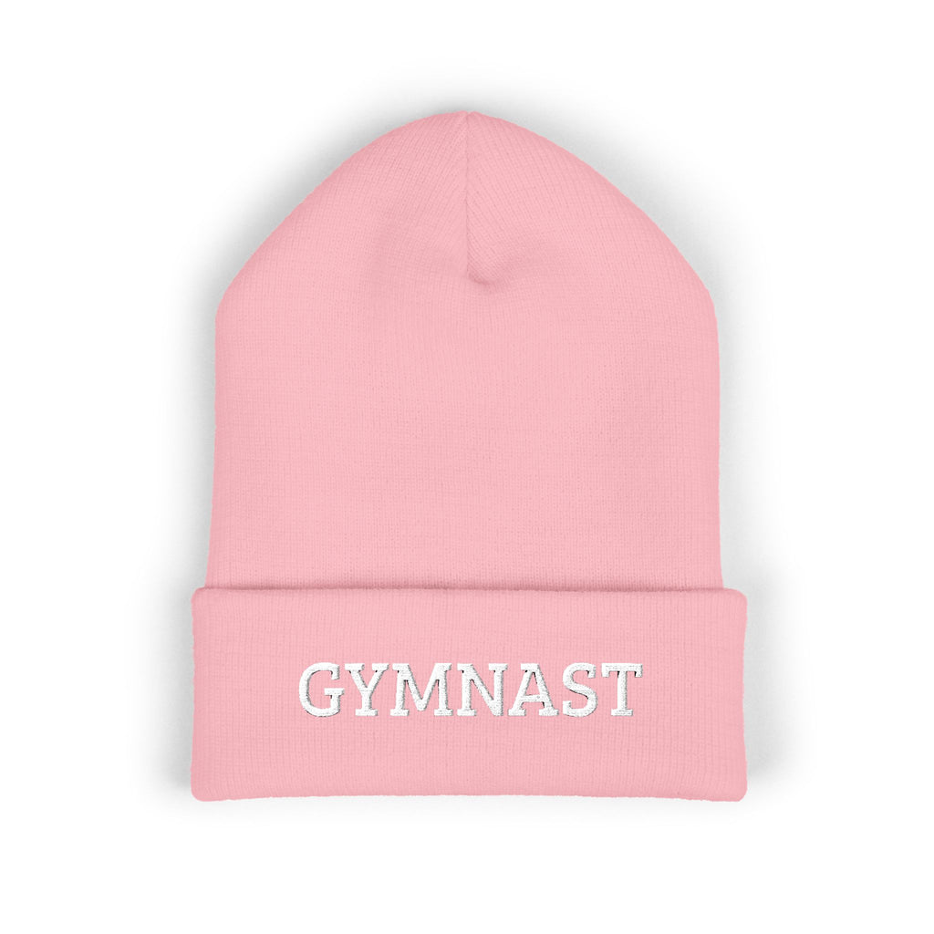 Gymnast Embroidered Cuffed Beanie