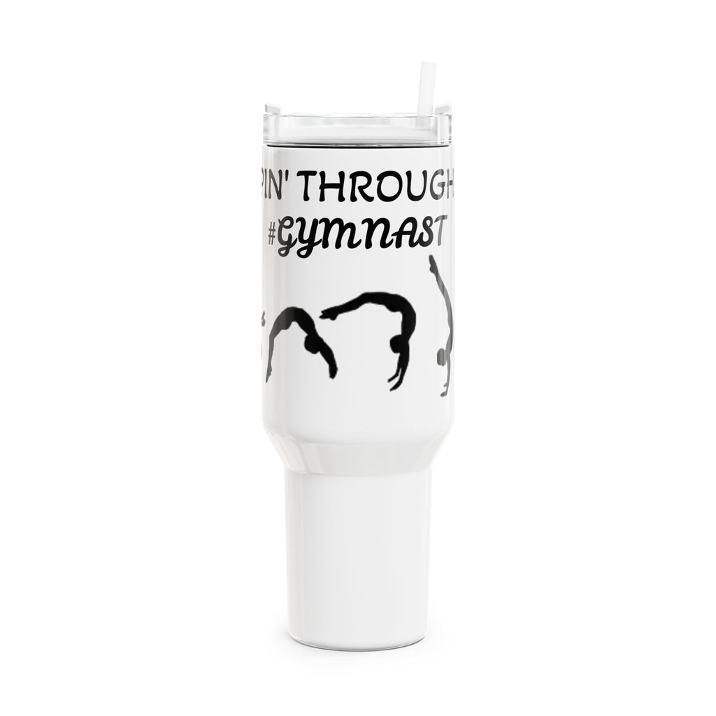 Flippin’ Through Life – Gymnastics 40oz Tumbler