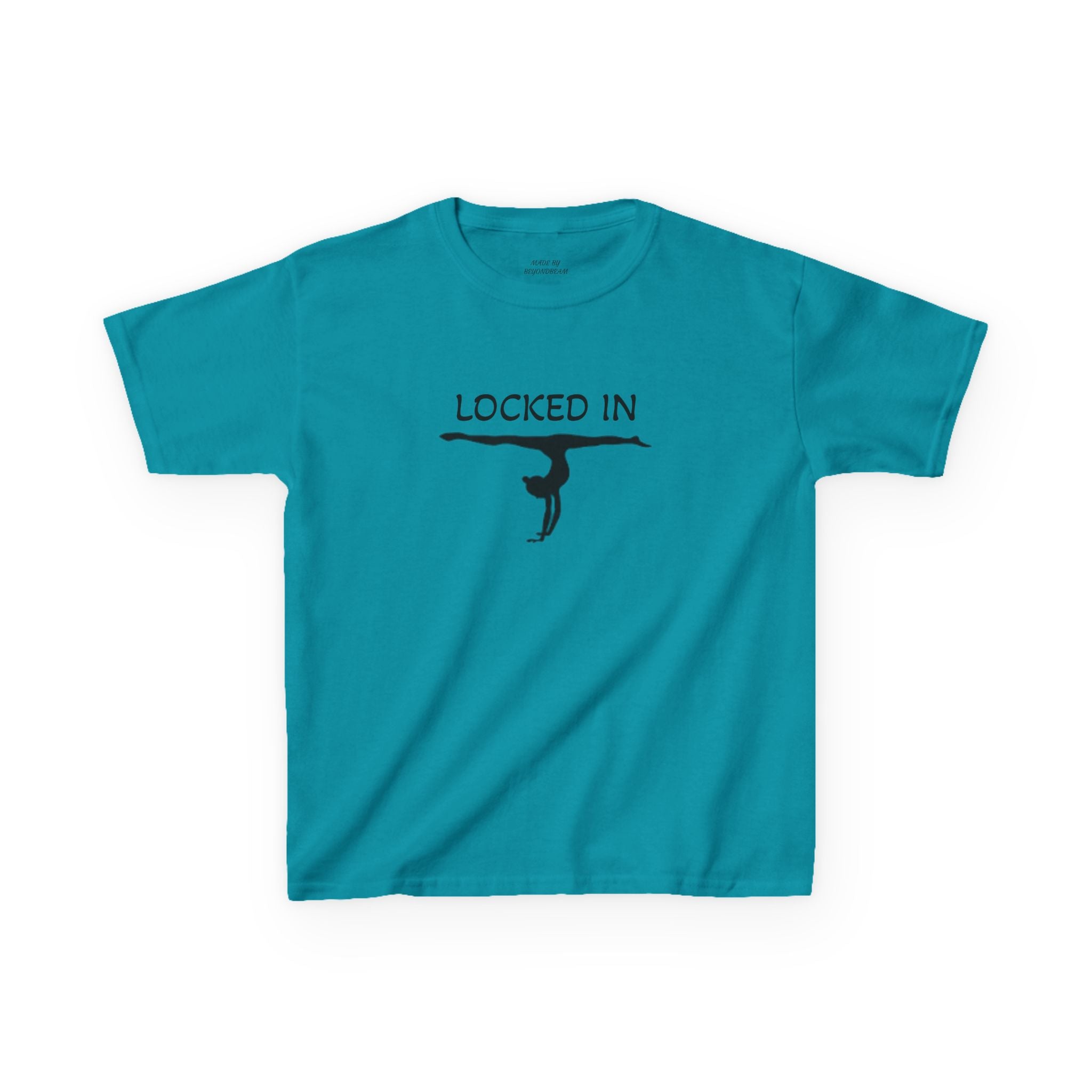 Kids Gymnastics T‑Shirt — "Stay Locked In" Balance Beam Design