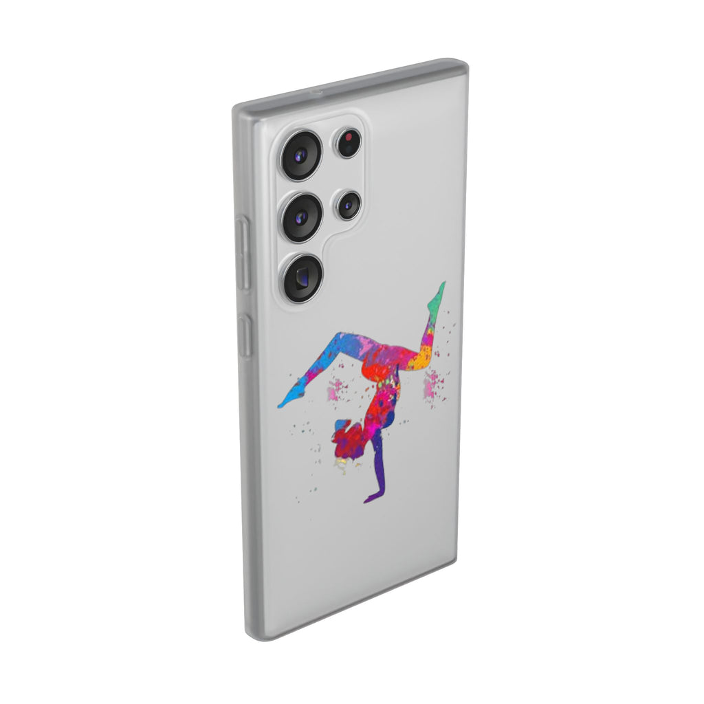 Gymnast Silhouette Phone Case – Colorful Acrobat Watercolor iPhone Cover