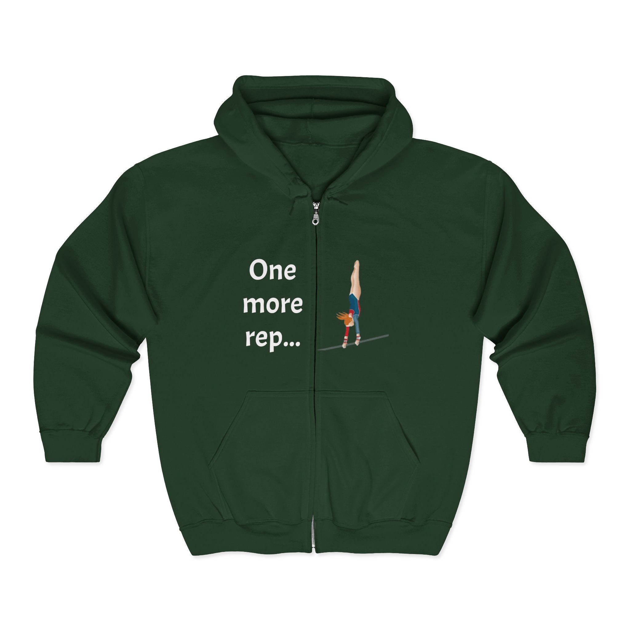 Gym Motivational Zip-Up Hoodie (Adults)
