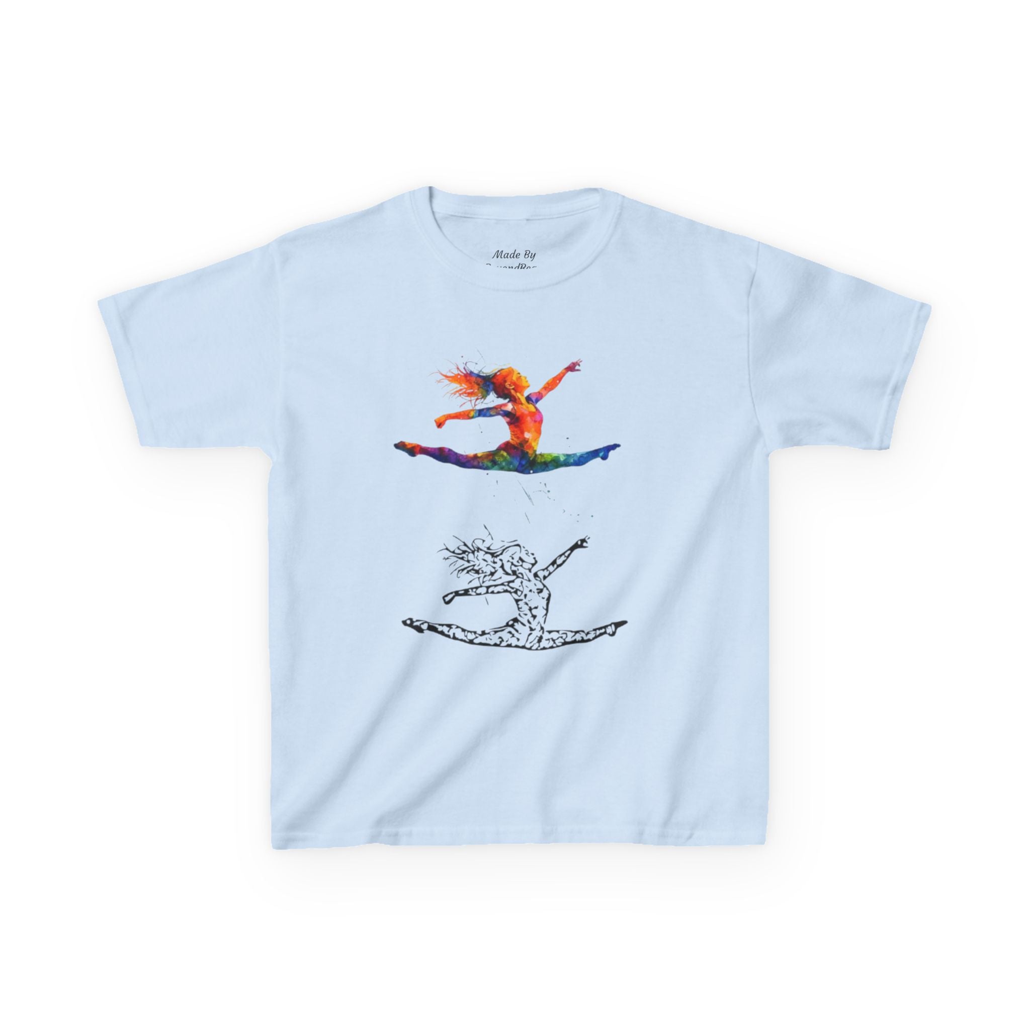 Colorful Splits Gymnastics Kids Tee (Kids)