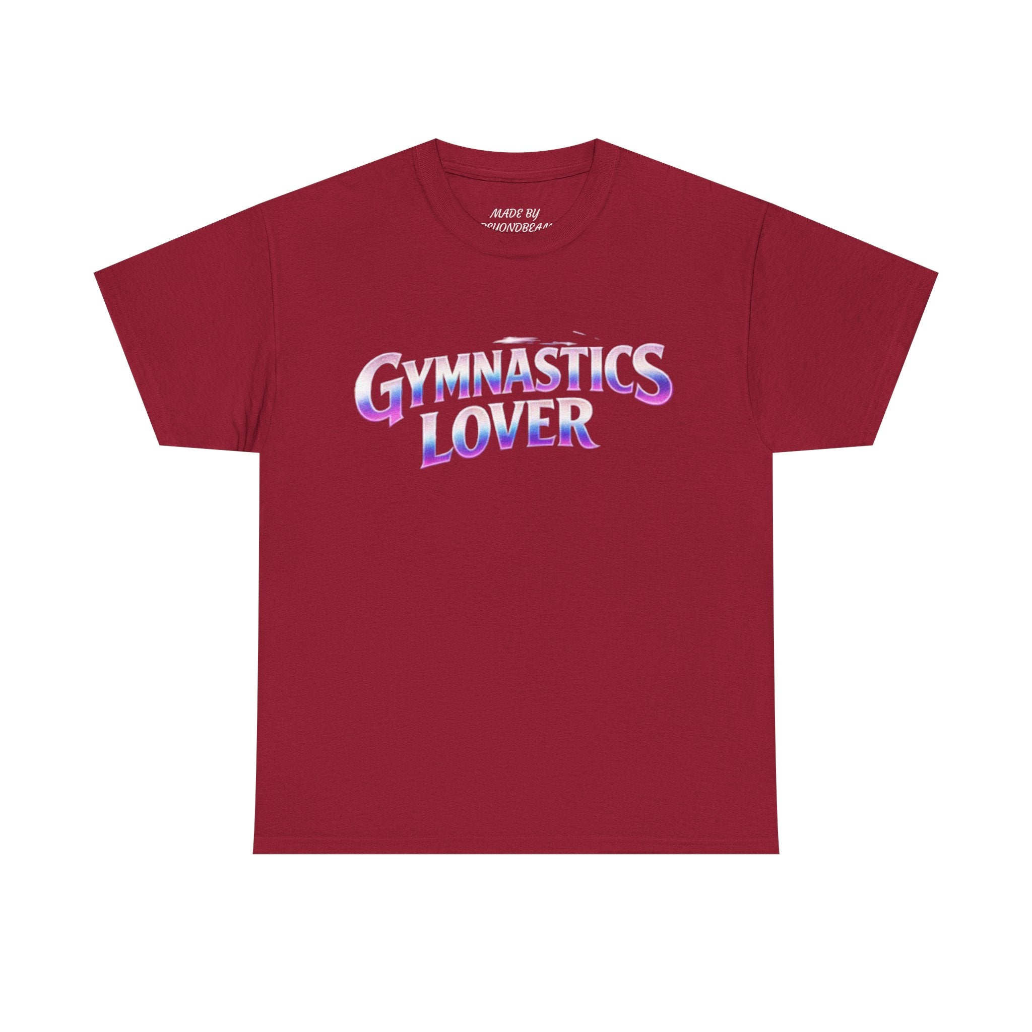 Adults Gymnastics Lover Tee — Retro Iridescent Graphic T-Shirt for Gymnastics Fans