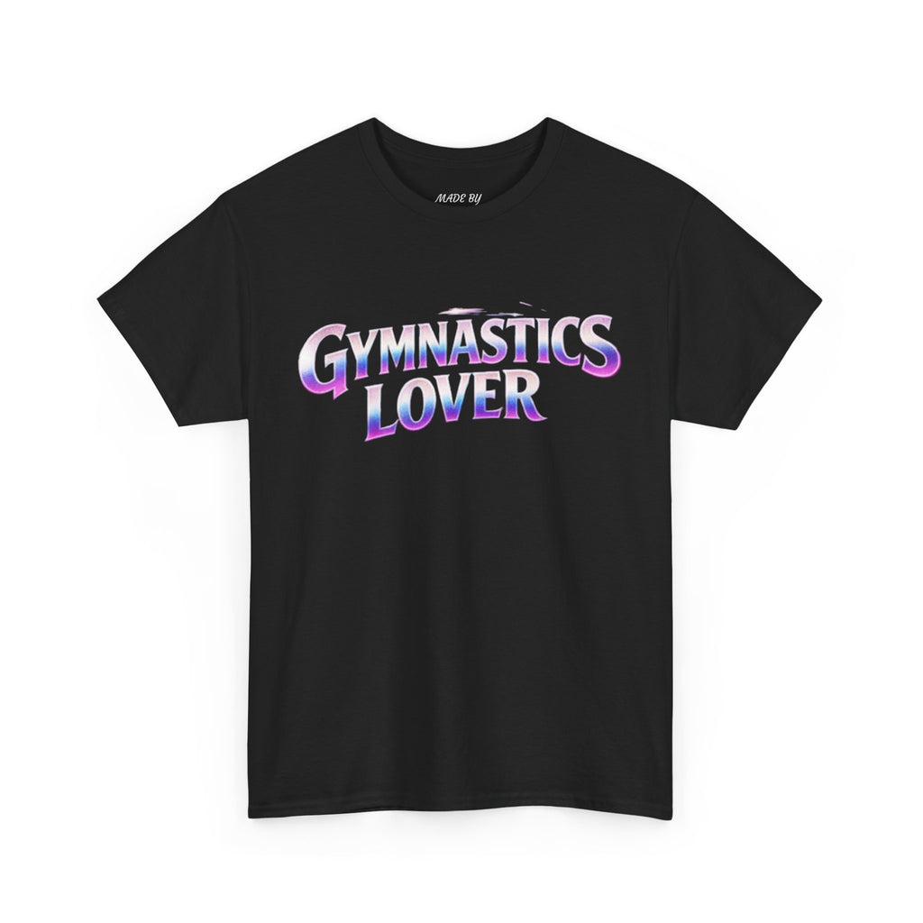 Adults Gymnastics Lover Tee — Retro Iridescent Graphic T-Shirt for Gymnastics Fans