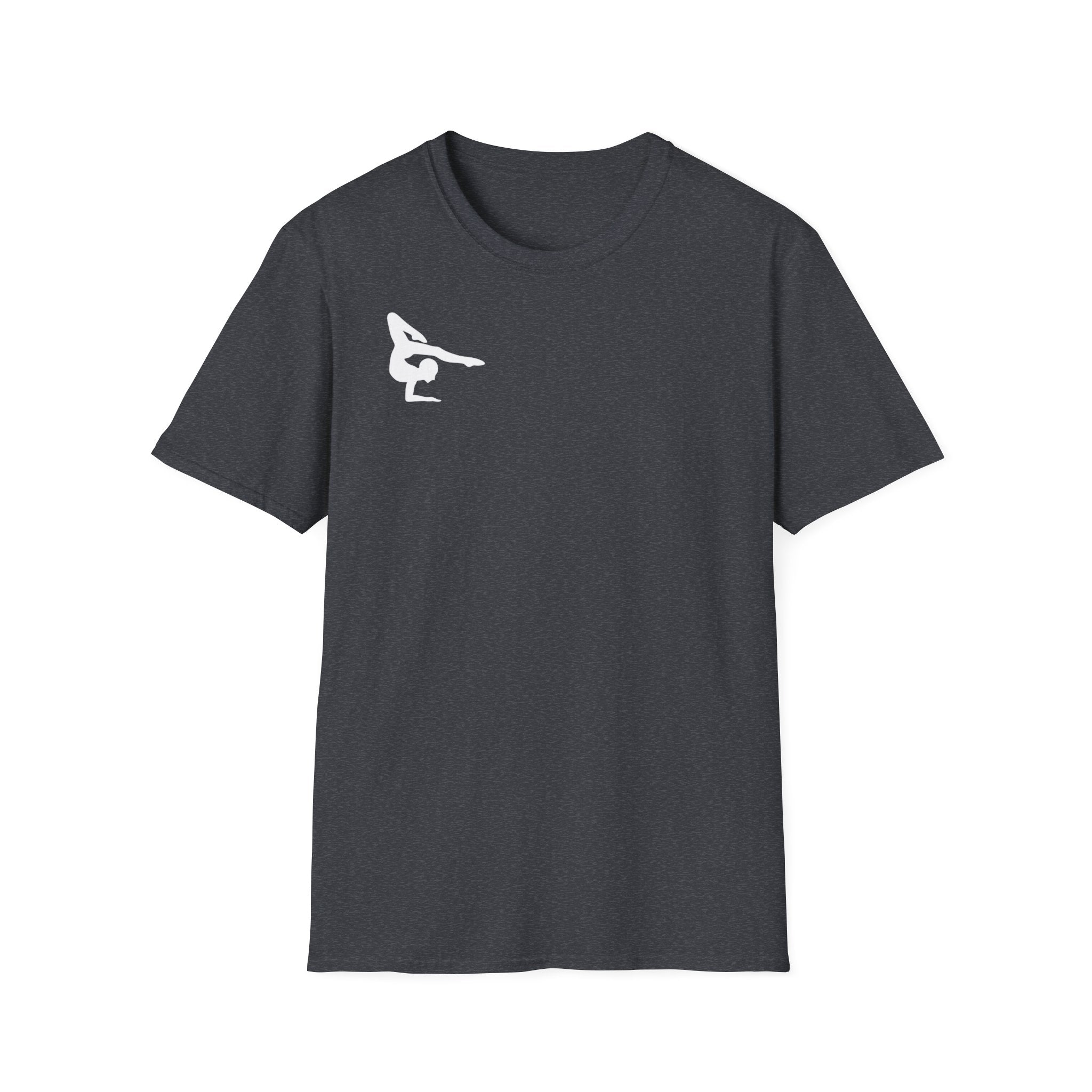 Relentless Gymnastics T-Shirt — Back Silhouette Athletic Tee (Adults)
