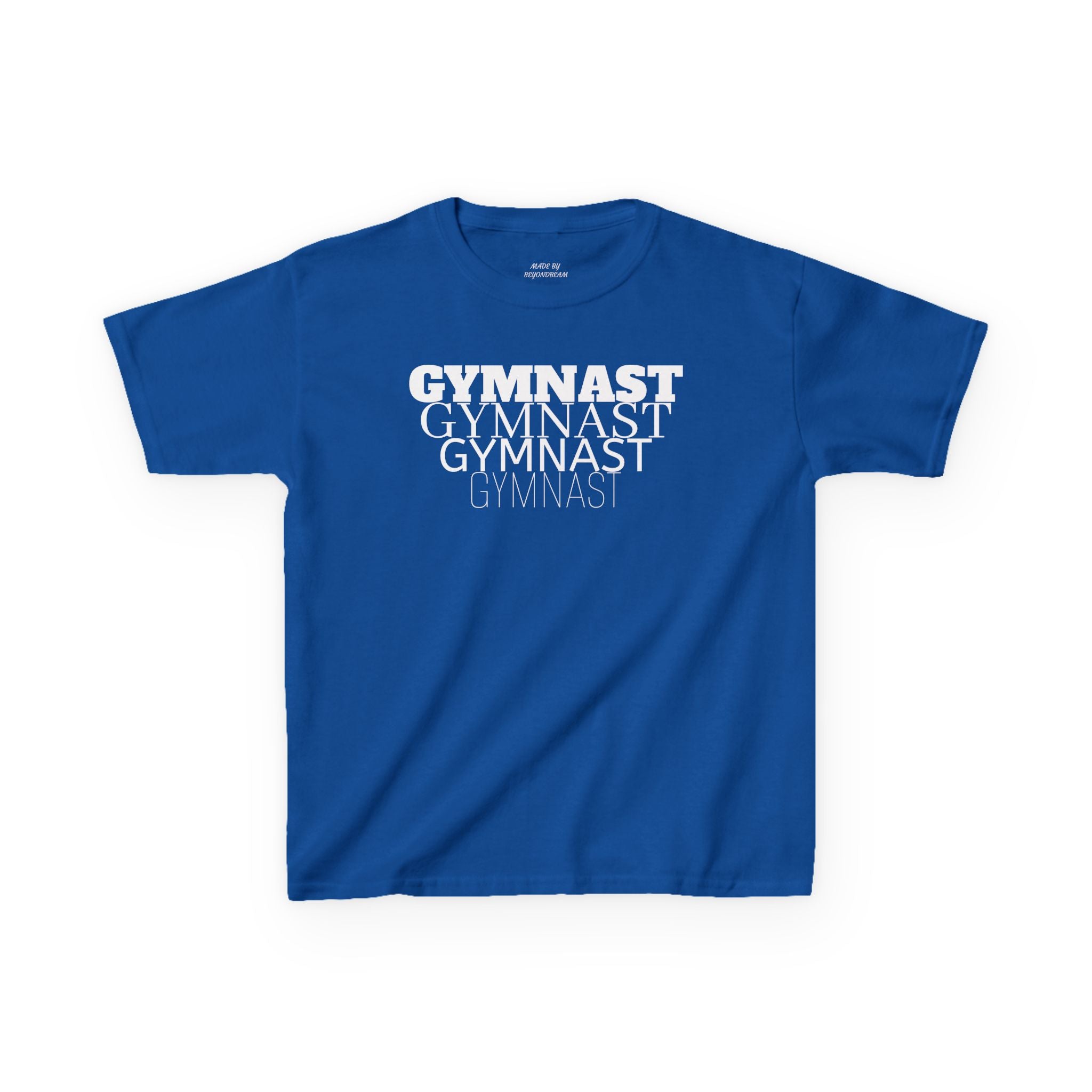 Kids Gymnast Repeat Logo Tee - Youth Gymnastics Shirt