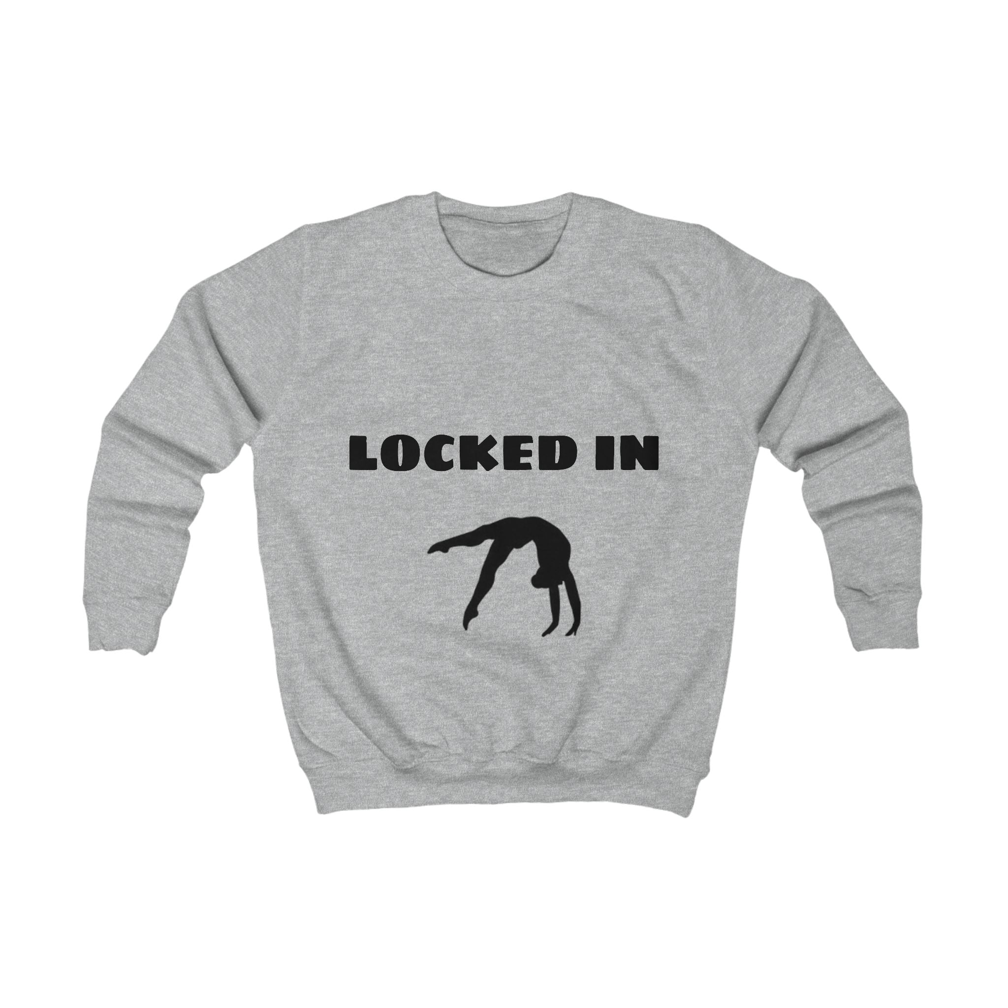 Kids Gymnastics Sweatshirt "Locked In" — Girls & Boys Athletic Pullover