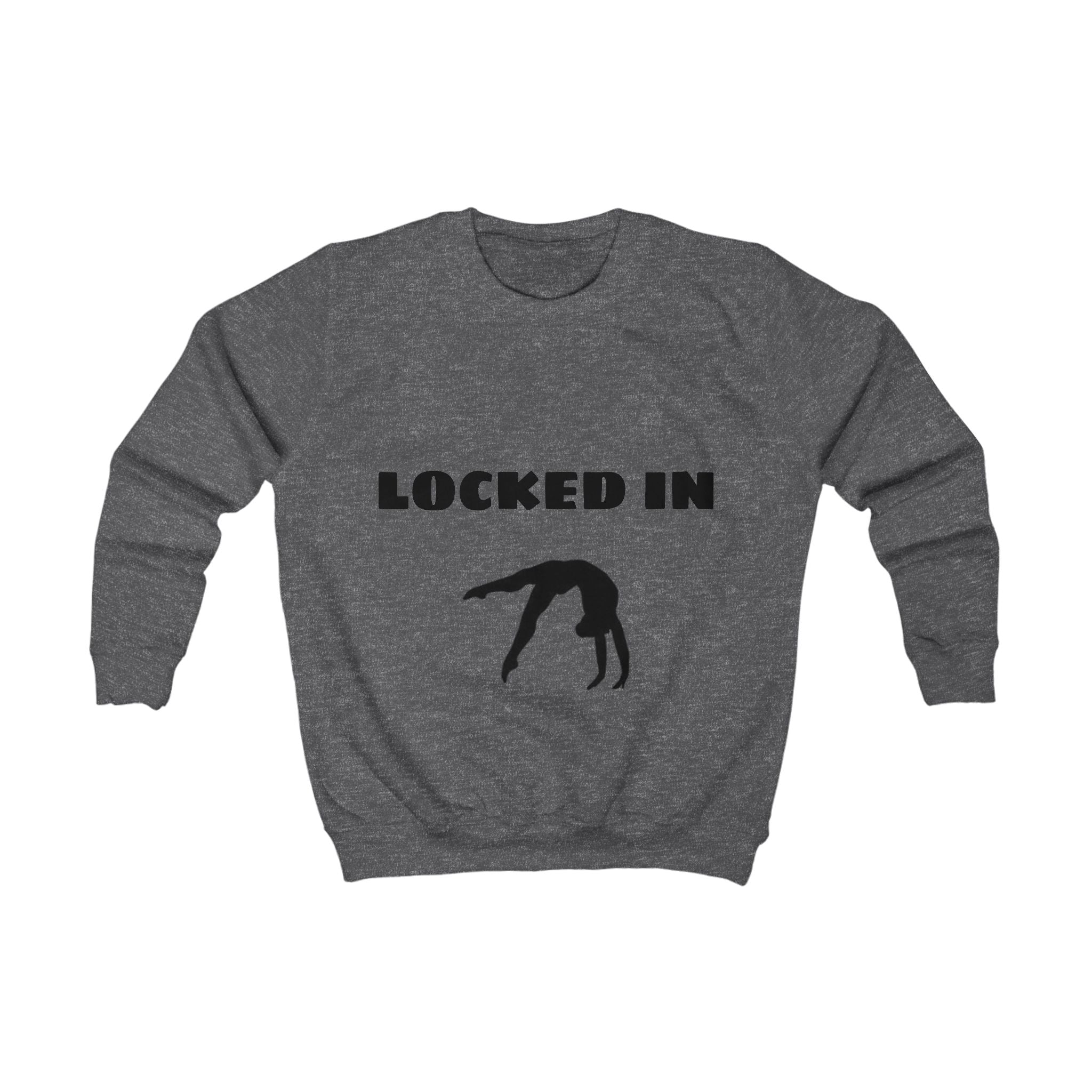 Kids Gymnastics Sweatshirt "Locked In" — Girls & Boys Athletic Pullover