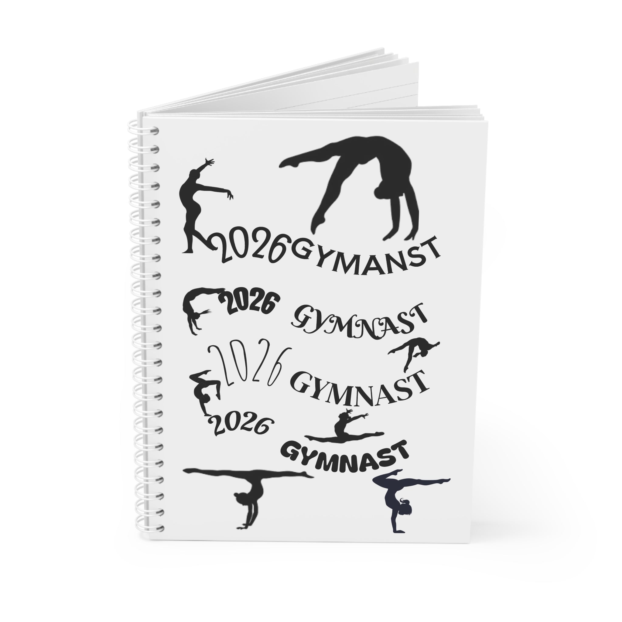 2026 Gymnast Spiral Notebook