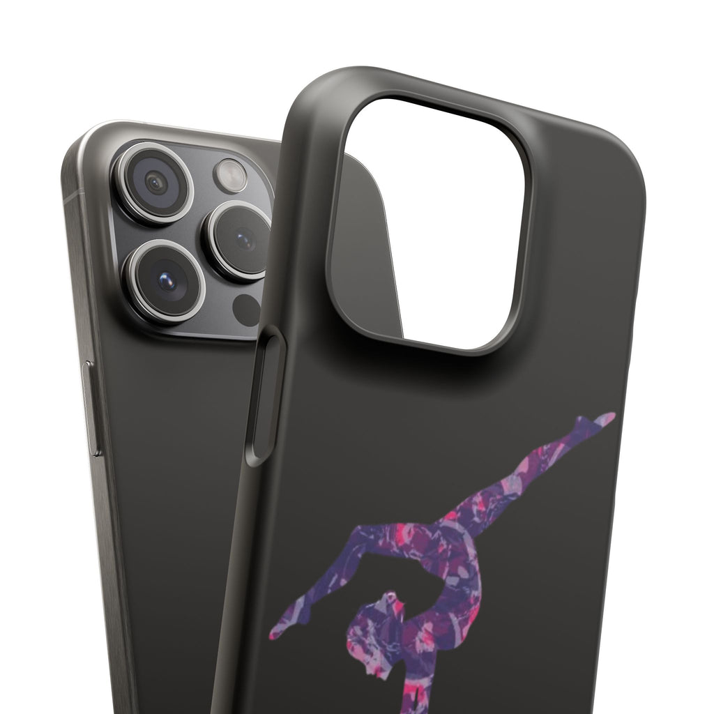 Gymnast Phone Case — Purple Galaxy Gymnastics Snap Case
