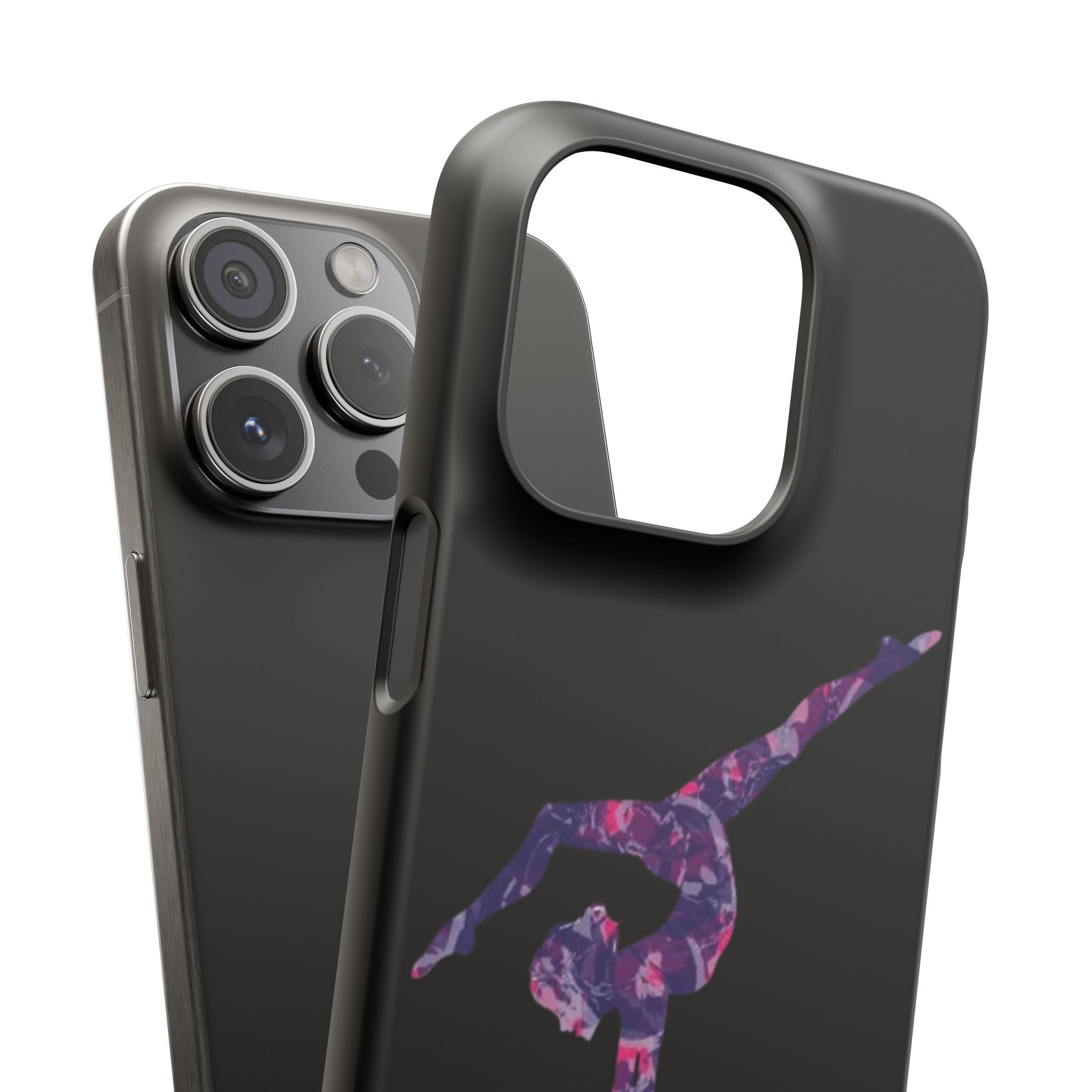 Gymnast Phone Case — Purple Galaxy Gymnastics Snap Case