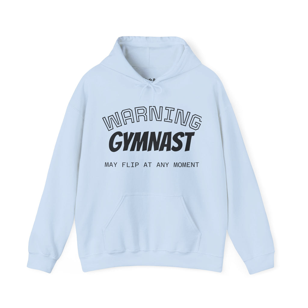 Unisex Heavy Blend™ Hooded Sweatshirt - WARNING GYMNAST MAY FLIP (Adult)