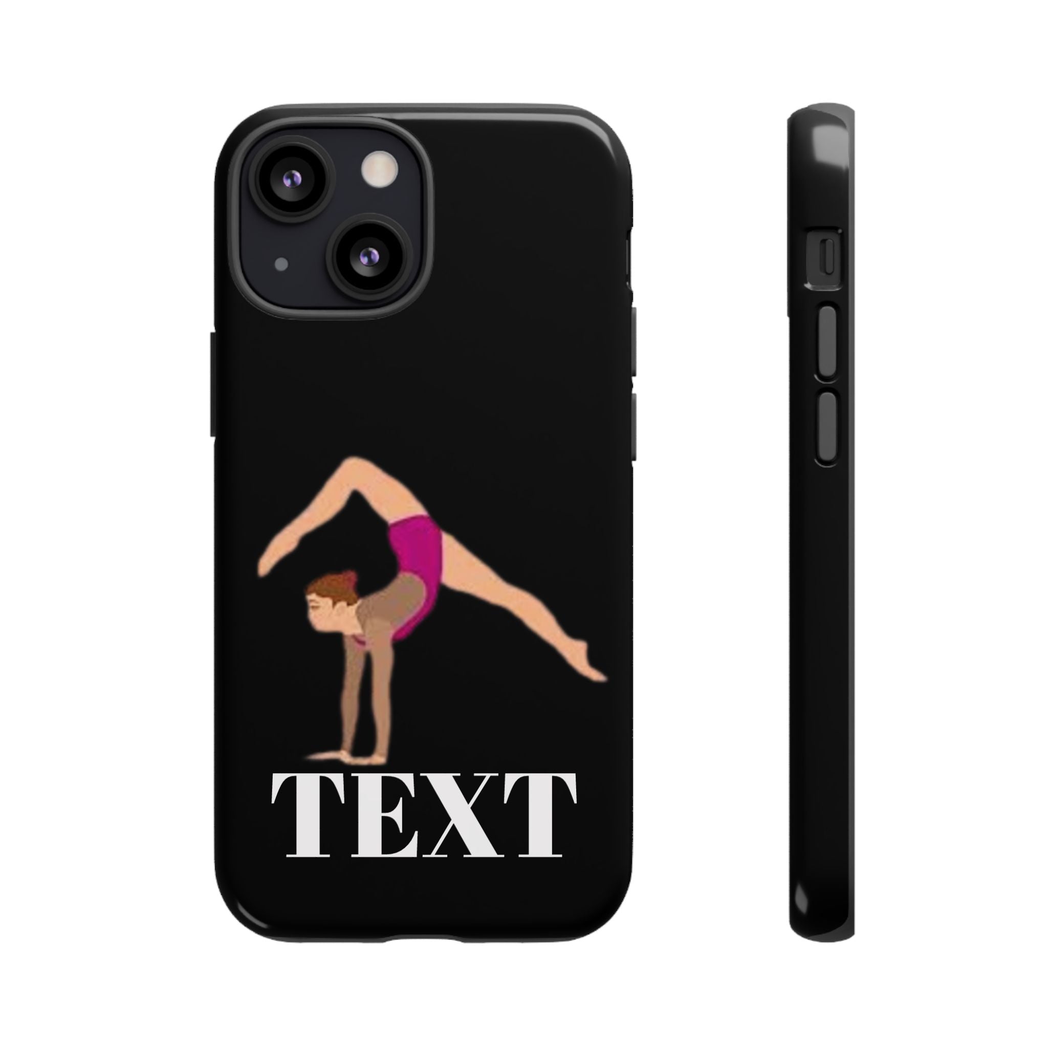 Gymnast Phone Case — Personalized TEXT Design
