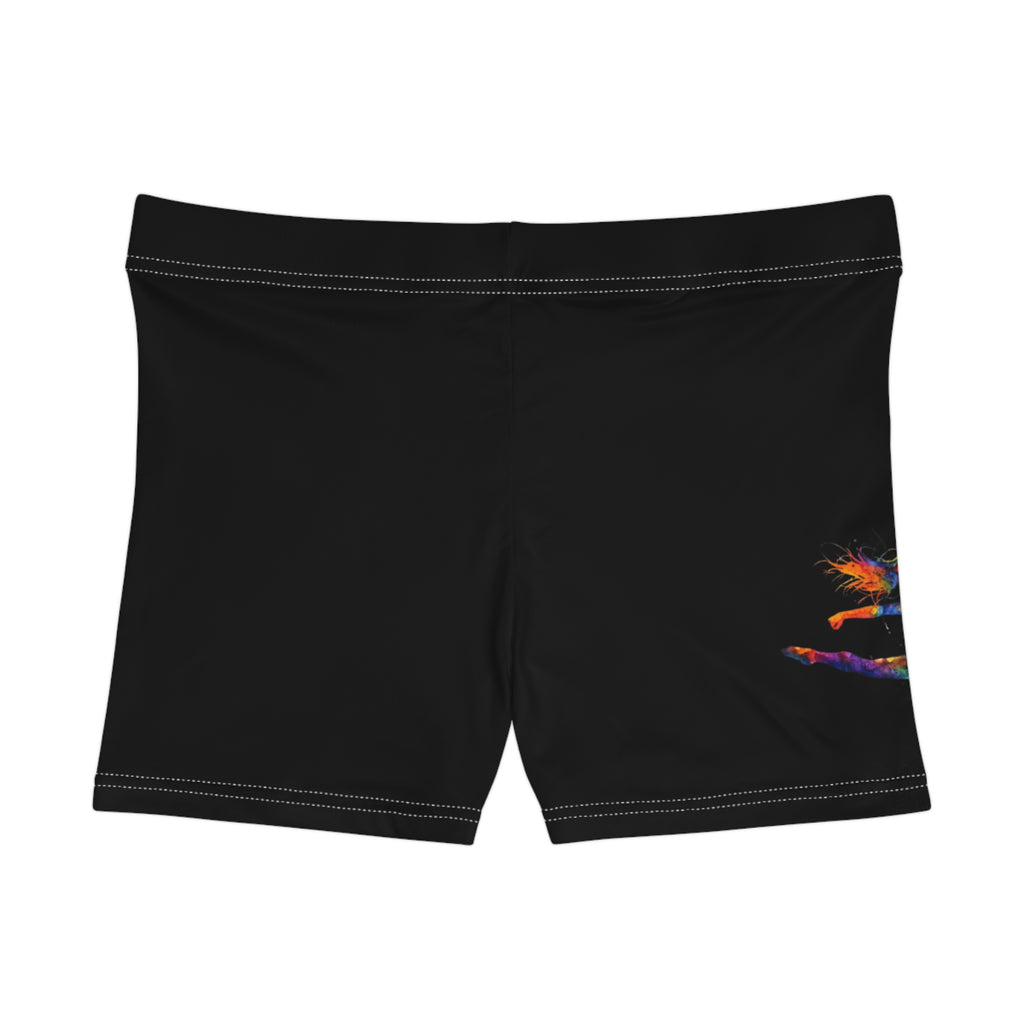 Gymnastics Splash Women's Athletic Shorts — Colorful Print (Adults)