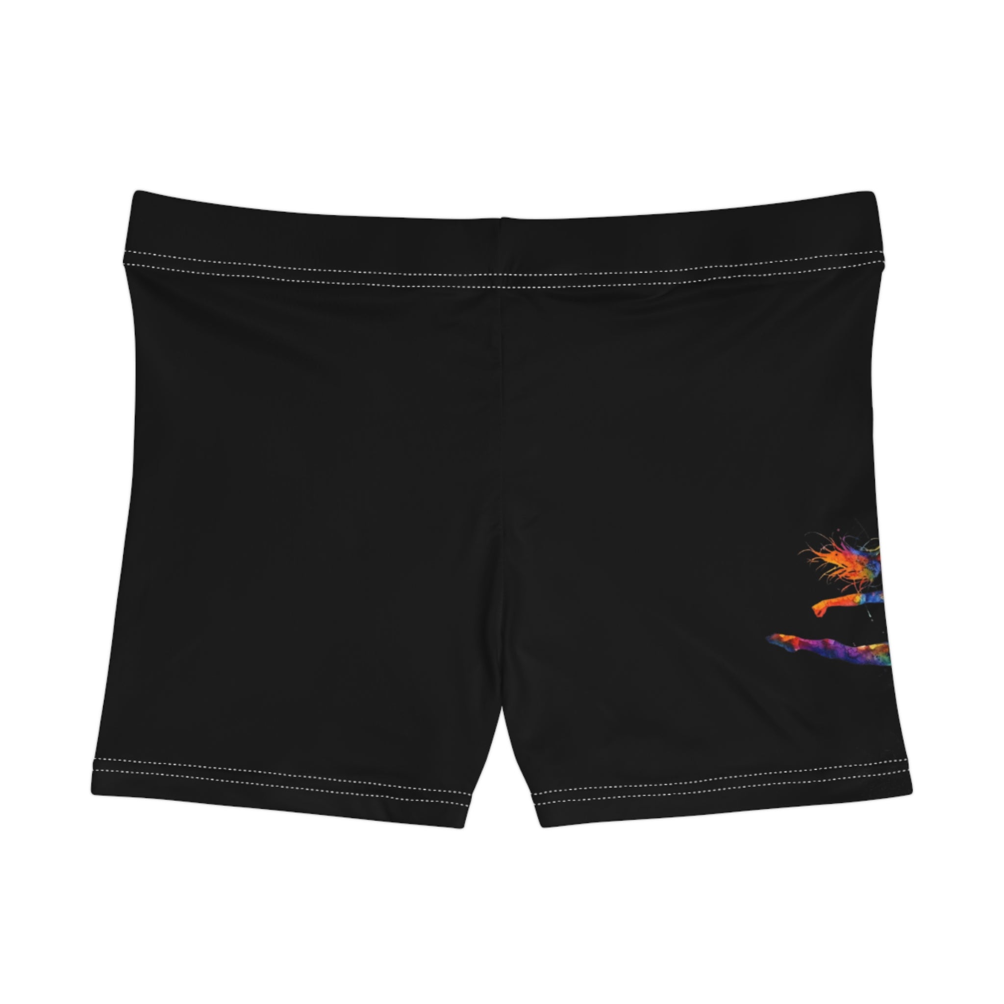 Gymnastics Splash Women's Athletic Shorts — Colorful Print (Adults)