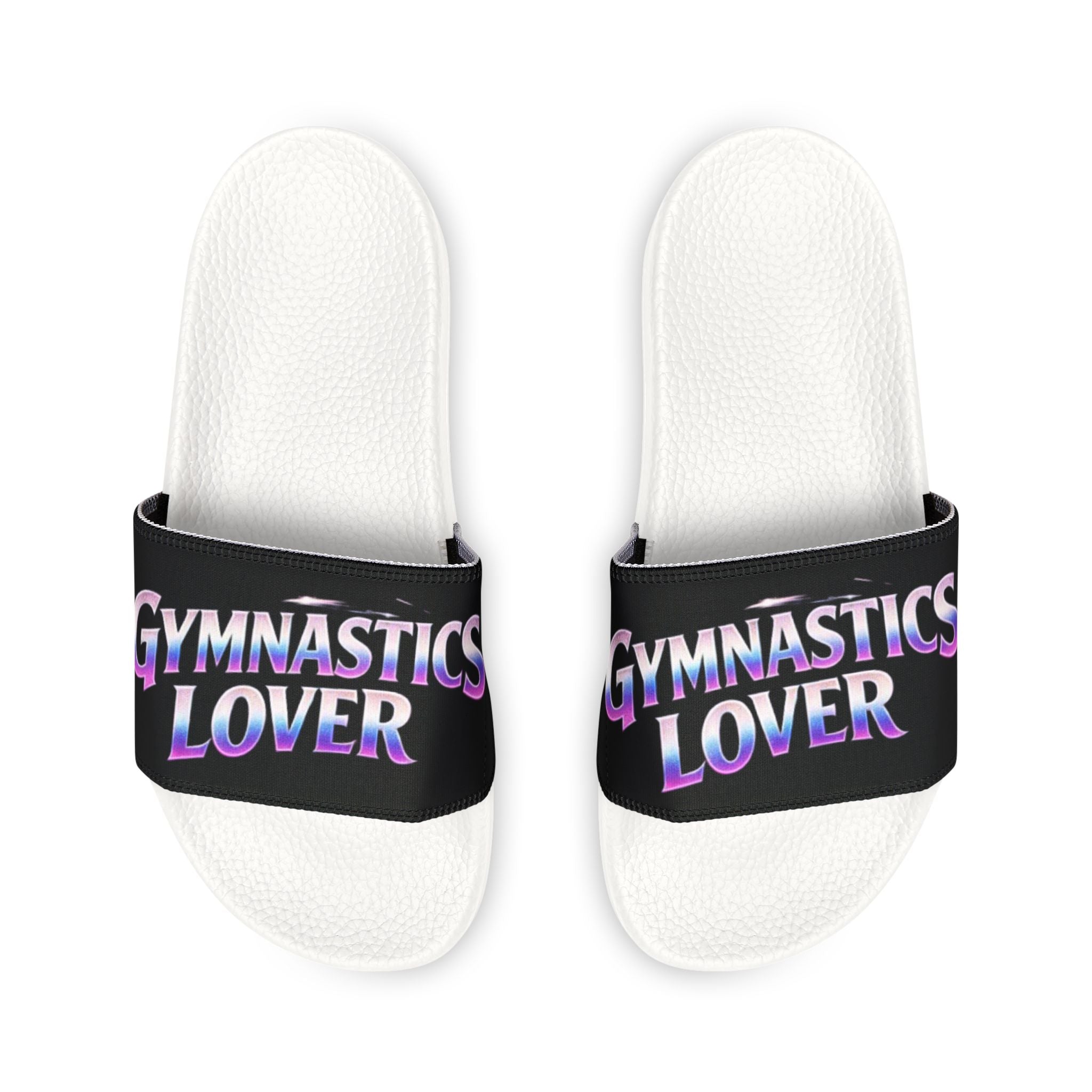 Gymnastics Lover Youth Slide Sandals — Removable Strap Kids Sandals