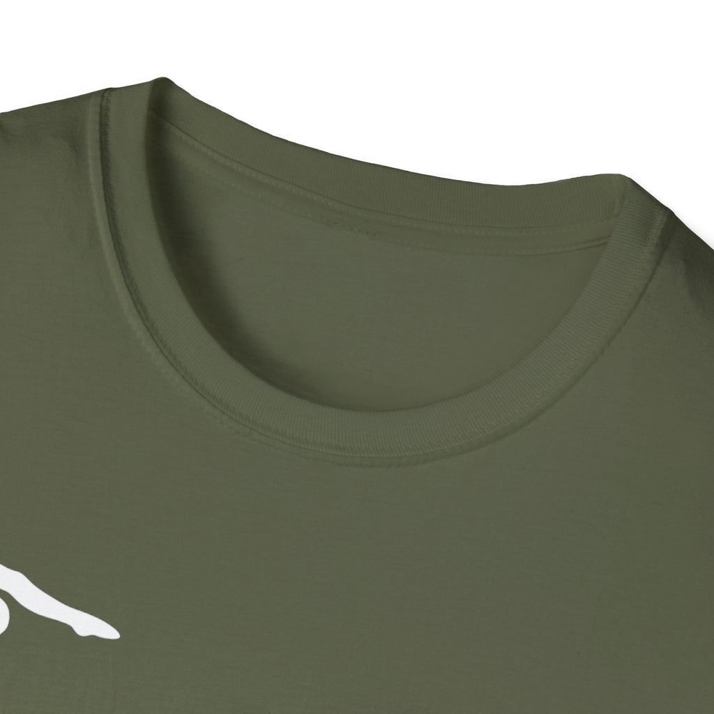 Relentless Gymnastics T-Shirt — Back Silhouette Athletic Tee (Adults)