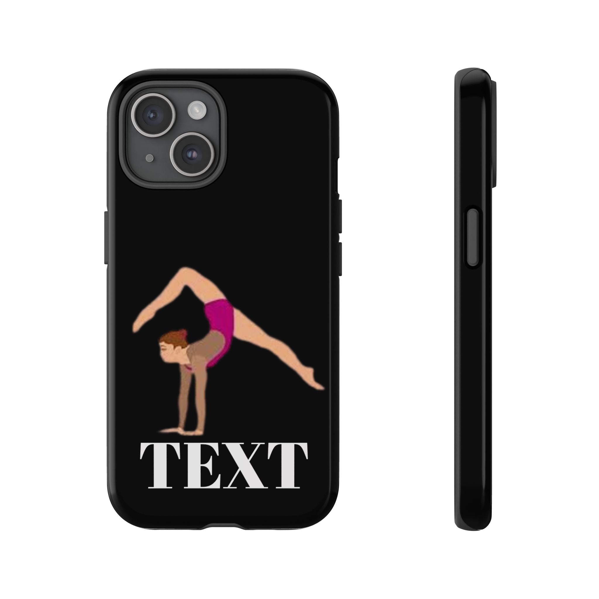 Gymnast Phone Case — Personalized TEXT Design