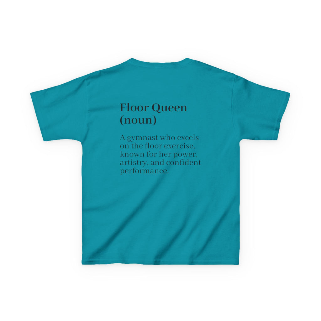 Custom Kids Tee — "Floor Queen" Gymnast Definition Shirt (Custom Name)