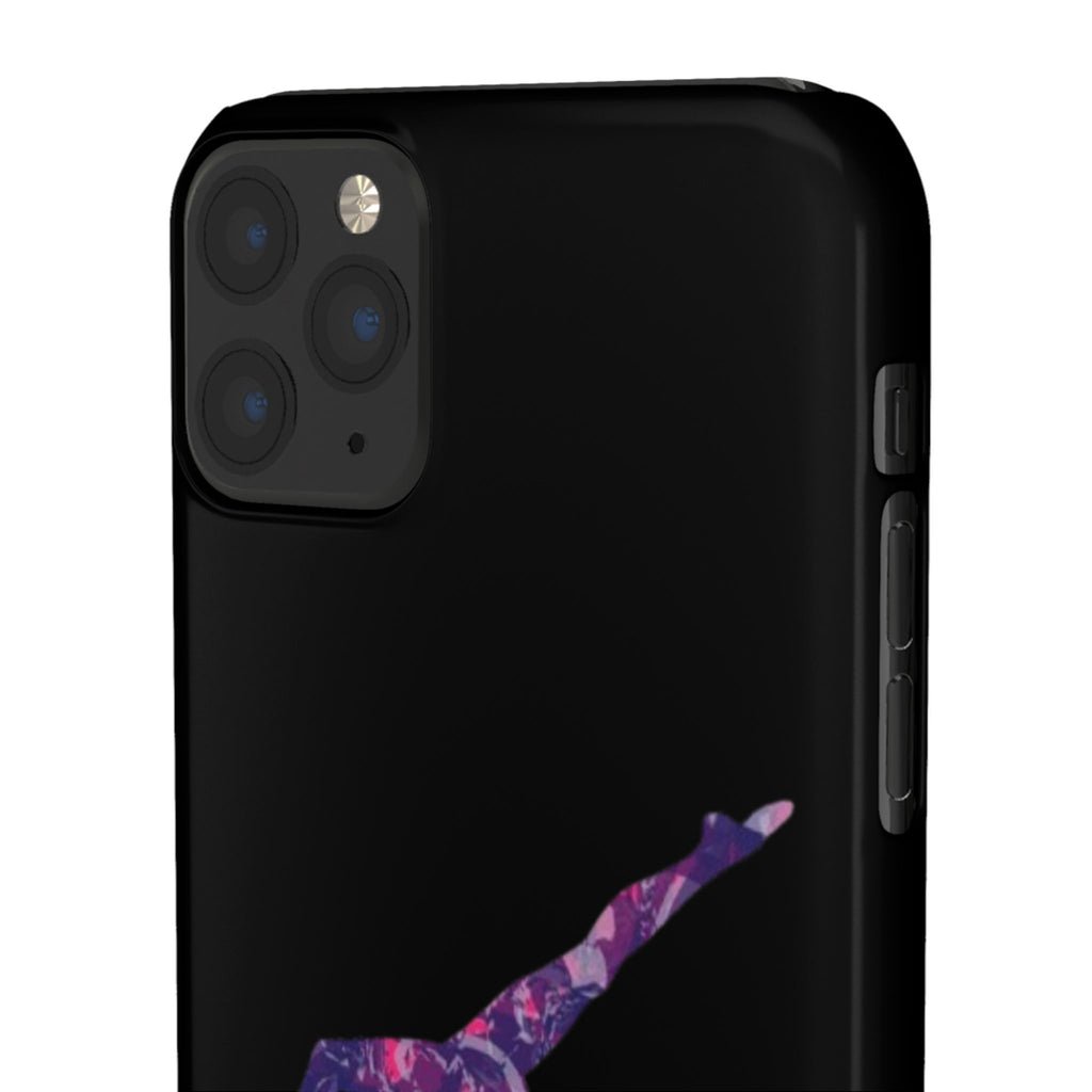 Gymnast Phone Case — Purple Galaxy Gymnastics Snap Case